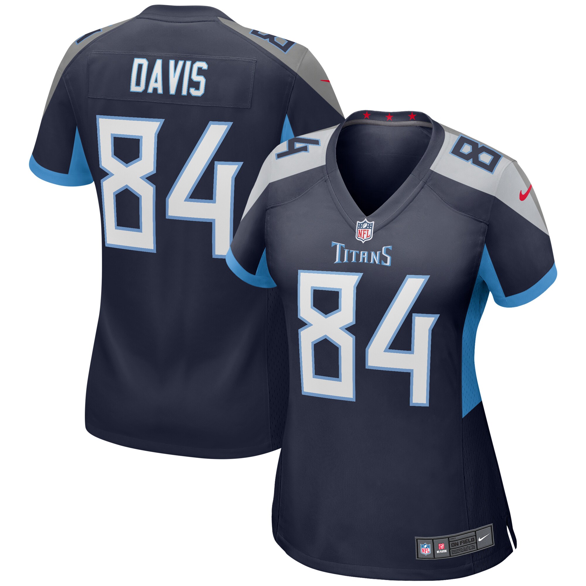 Corey Davis Navy Tennessee Titans Game NFL Jersey Women's