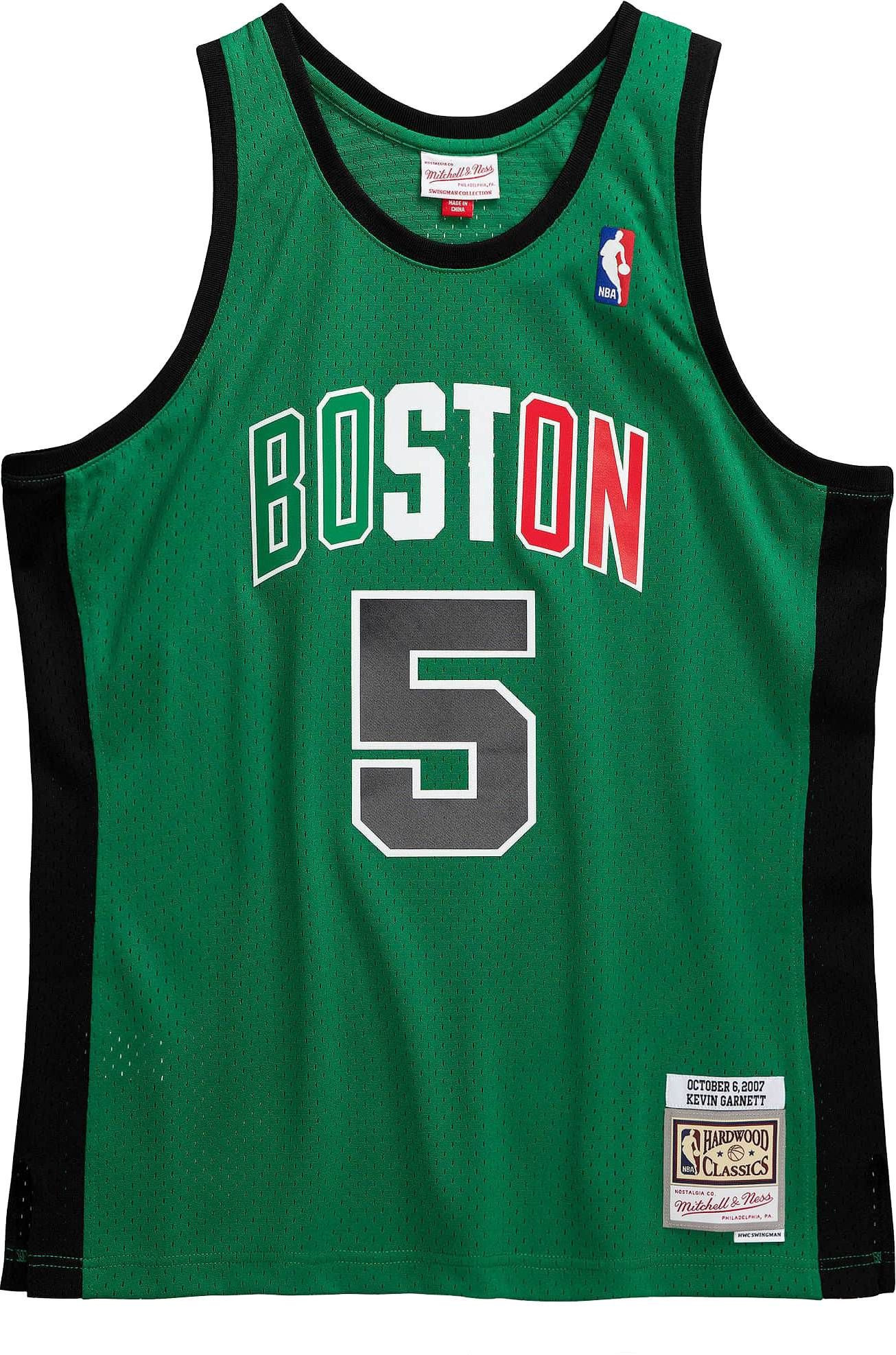 Mitchell Ness Boston Celtics Kevin Garnett 5 Swingman Green NBA Jersey Men's