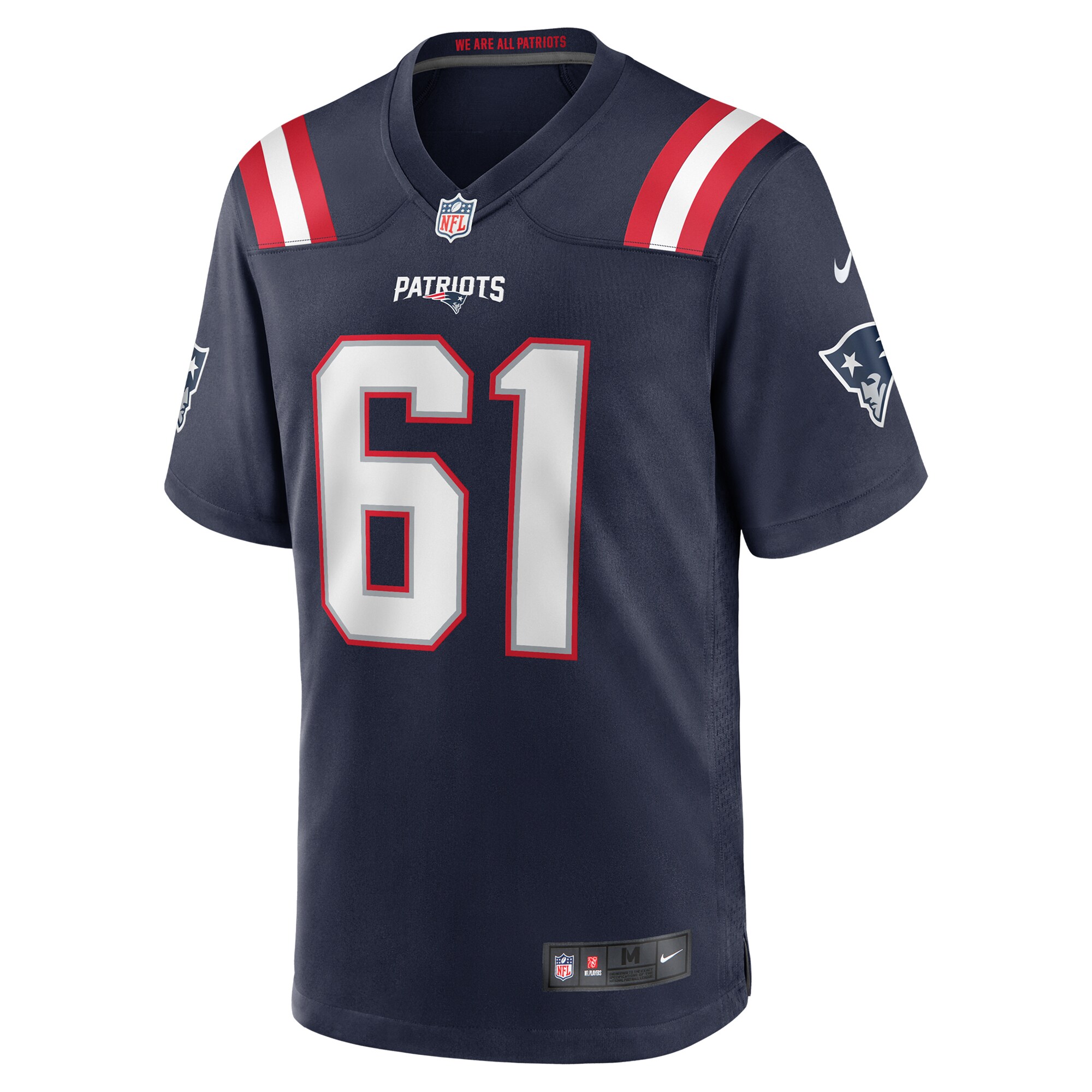 New England Patriots Lester Cotton Sr. Navy Team Game NFL Jersey Men's
