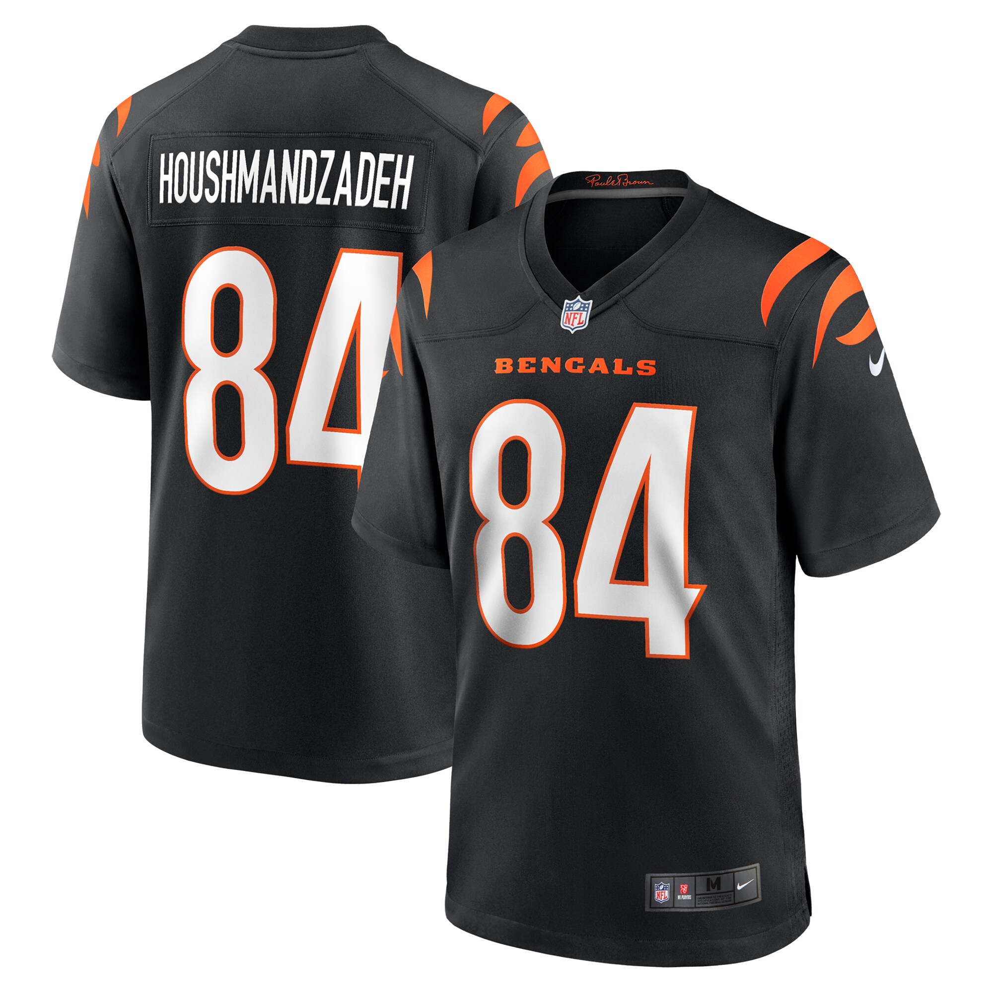 Cincinnati Bengals T. J. Houshmandzadeh Black Team Retired Player Game NFL Jersey Men's