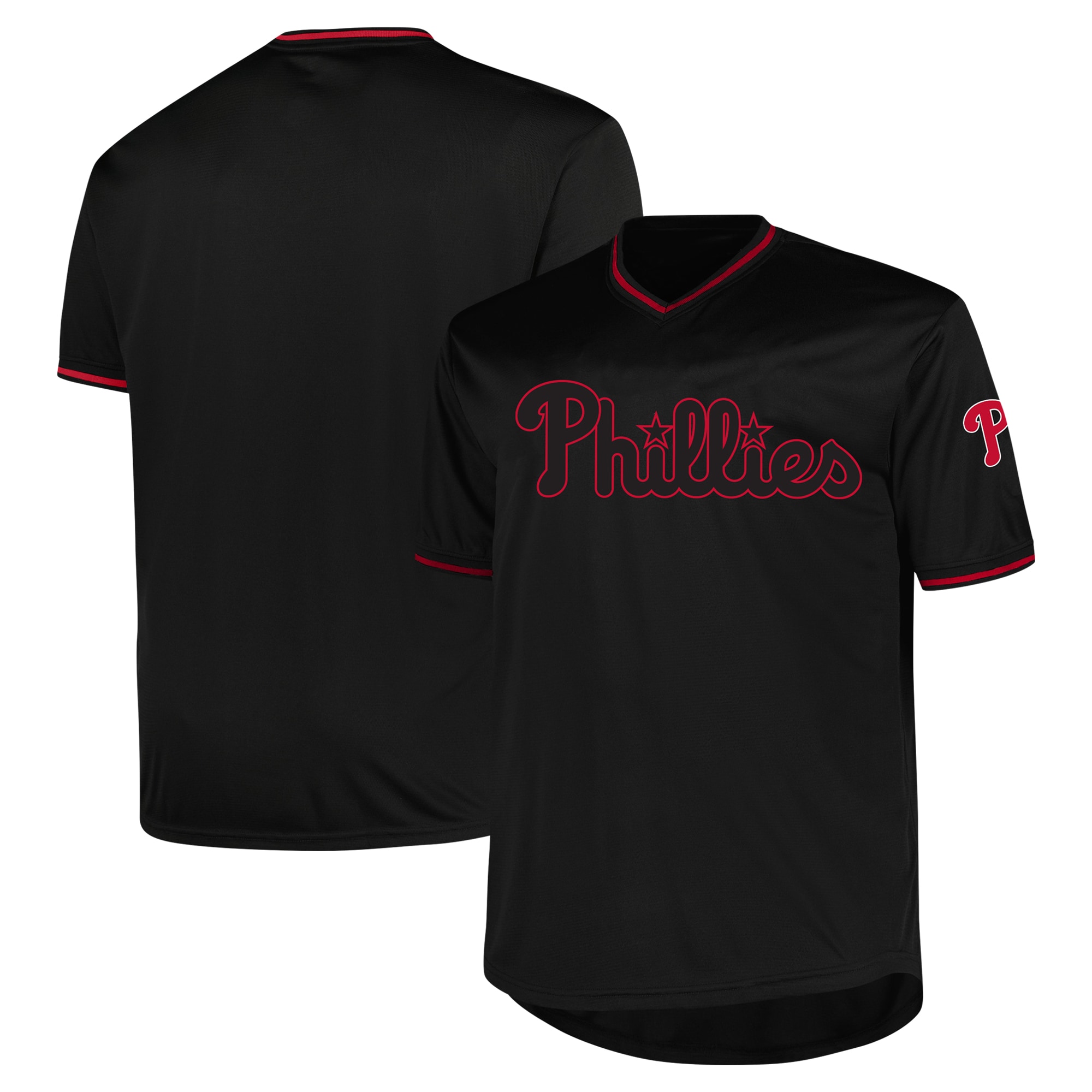 Philadelphia Phillies Profile Black Big Tall Pop Fashion MLB Jersey Men's