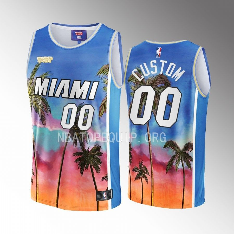 Custom Miami Heat KidSuper Studio Unisex Hometown NBA Jersey Unisex