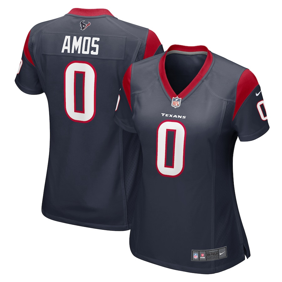 Adrian Amos 0 Houston Texans Game Navy NFL Jersey Women's