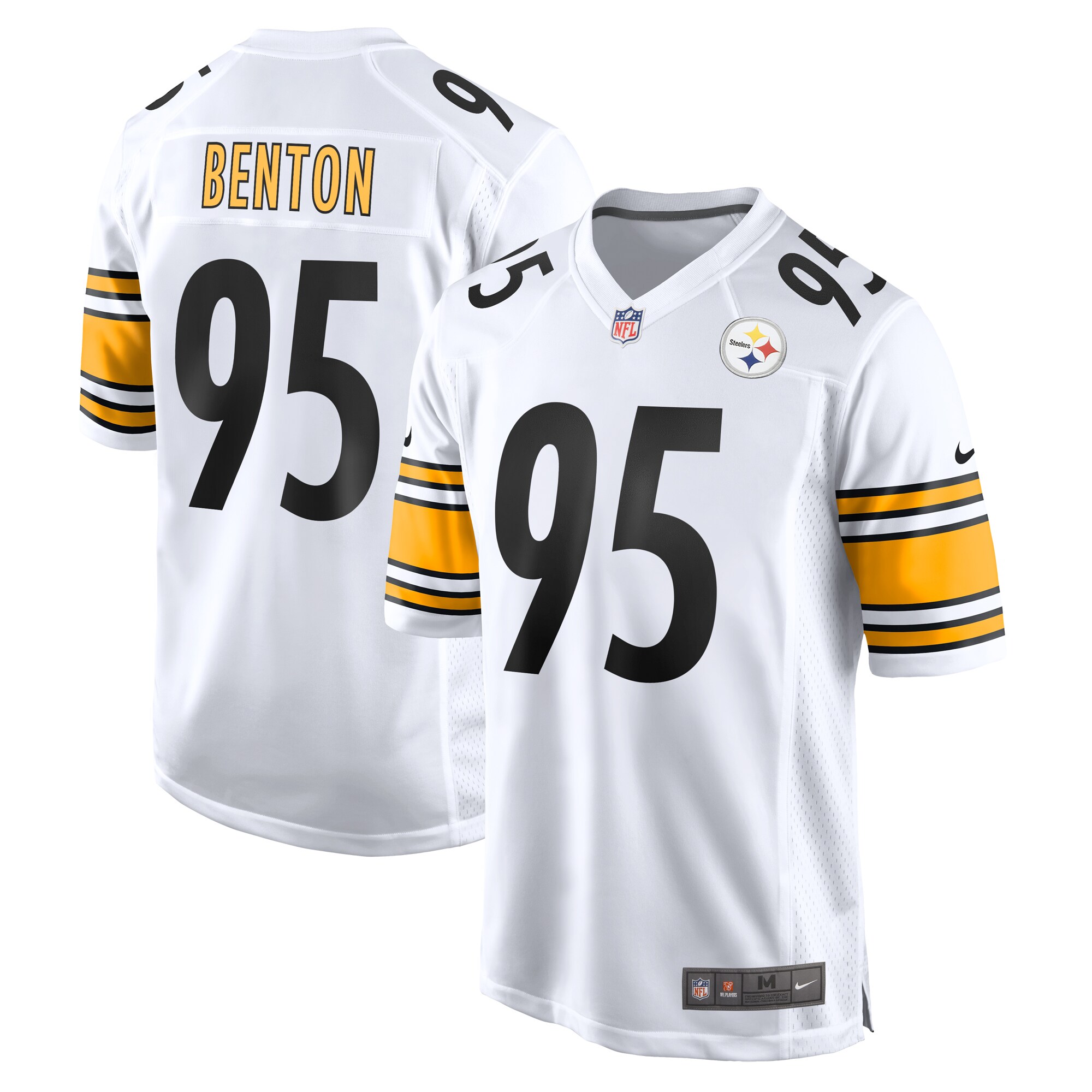 Pittsburgh Steelers Keeanu Benton White Game NFL Jersey Men's