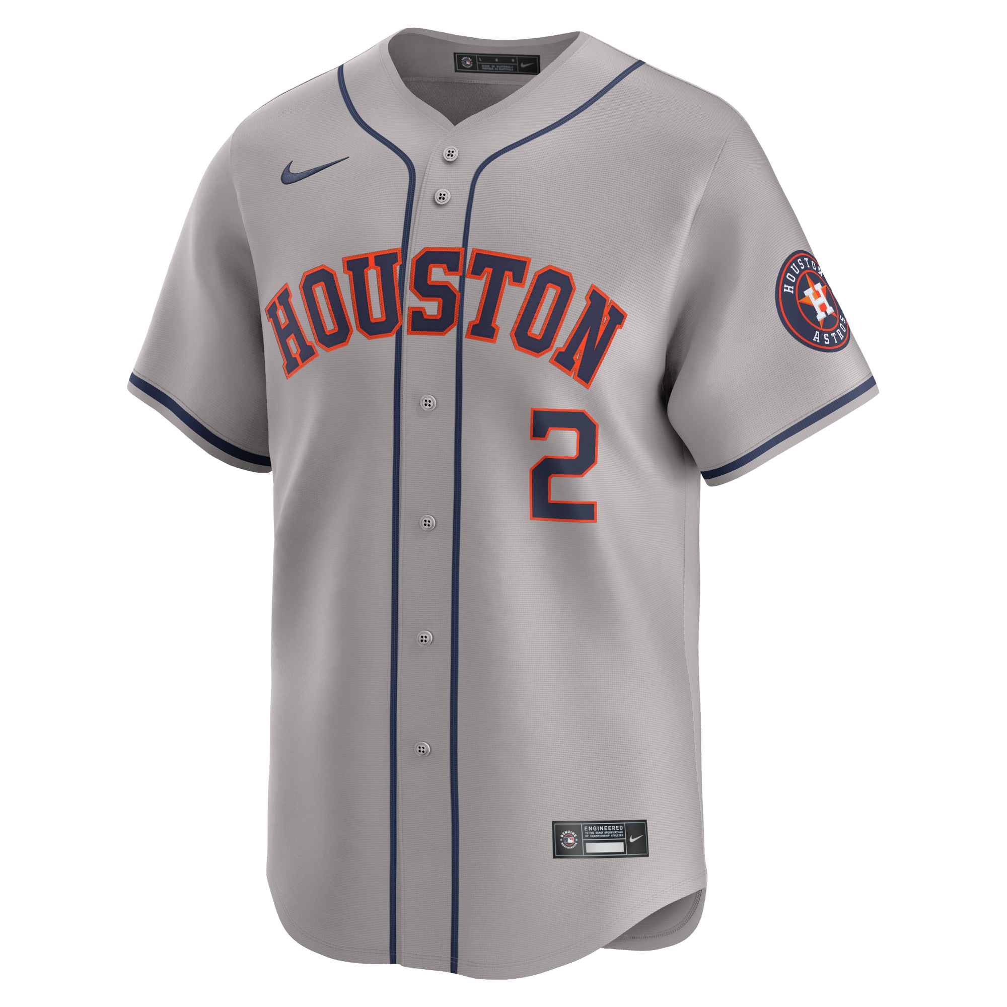 Houston Astros Alex Bregman Gray Away Limited Player MLB Jersey Men's