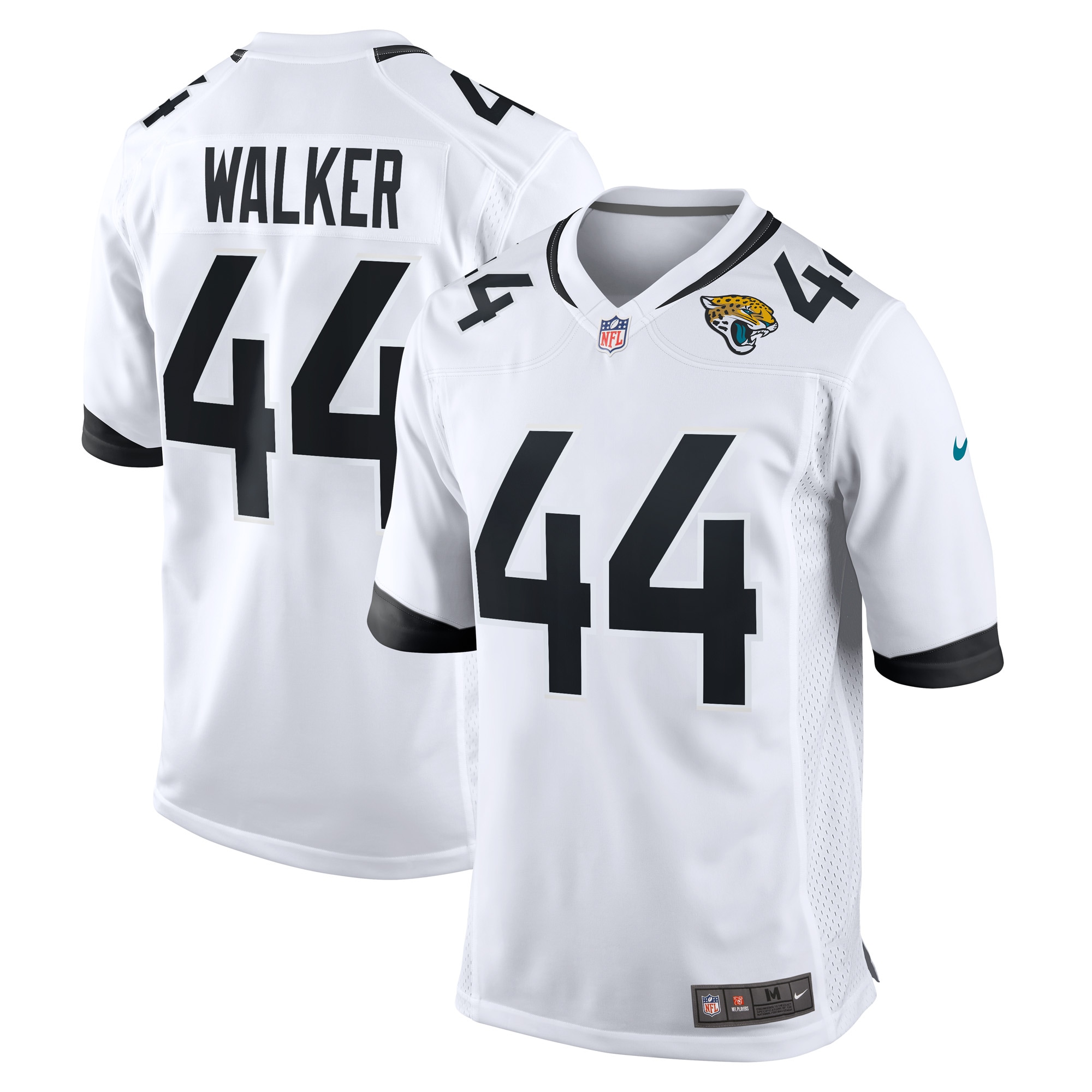 Jacksonville Jaguars Travon Walker White Player Game NFL Jersey Men's