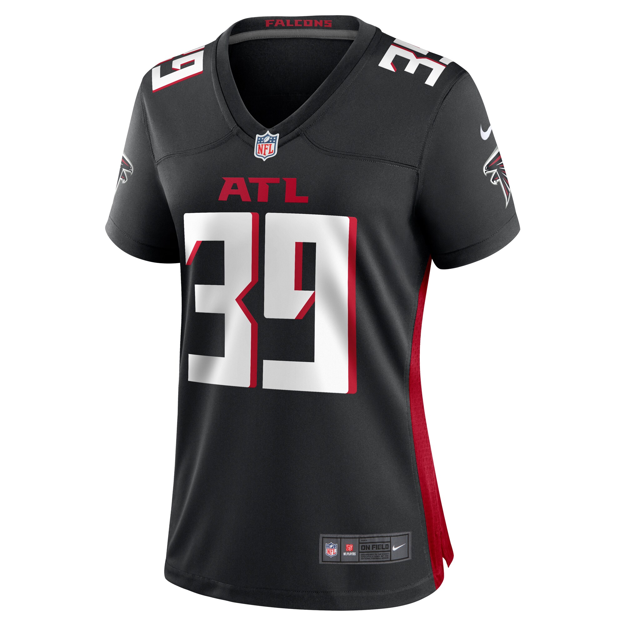 Atlanta Falcons Jacob Saylors Black Game NFL Jersey Women's