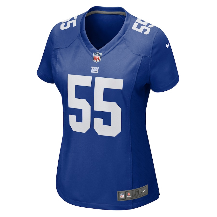 Boogie Basham 55 New York Giants Game Royal NFL Jersey Women's