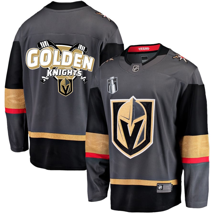 Vegas Golden Knights Champions of the Ice 2023 Stanley Cup Black NHL Jersey Men's