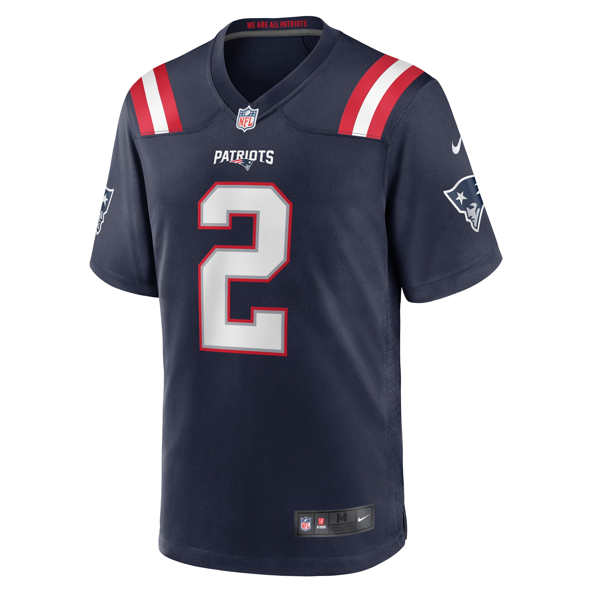 New England Patriots Jalen Mills Navy Game Player NFL Jersey Men's