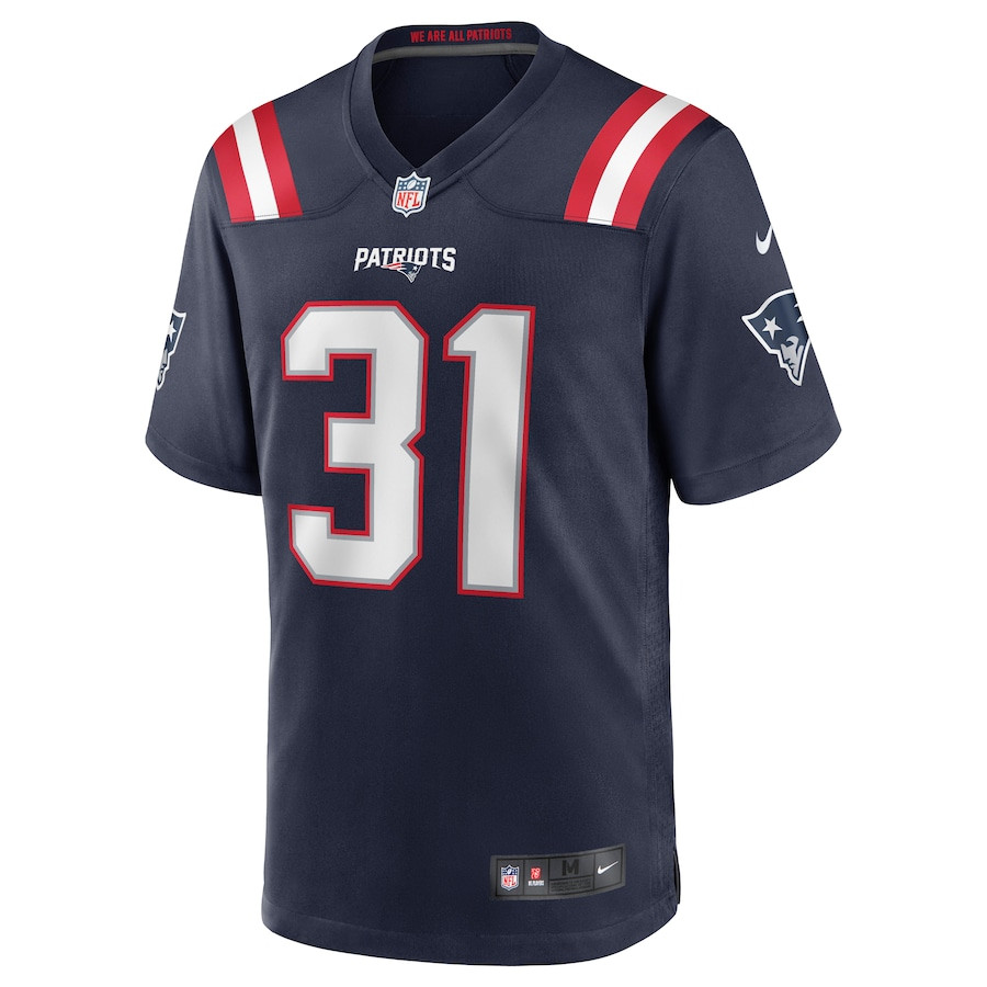 Jonathan Jones 31 New England Patriots Game Navy NFL Jersey Men's