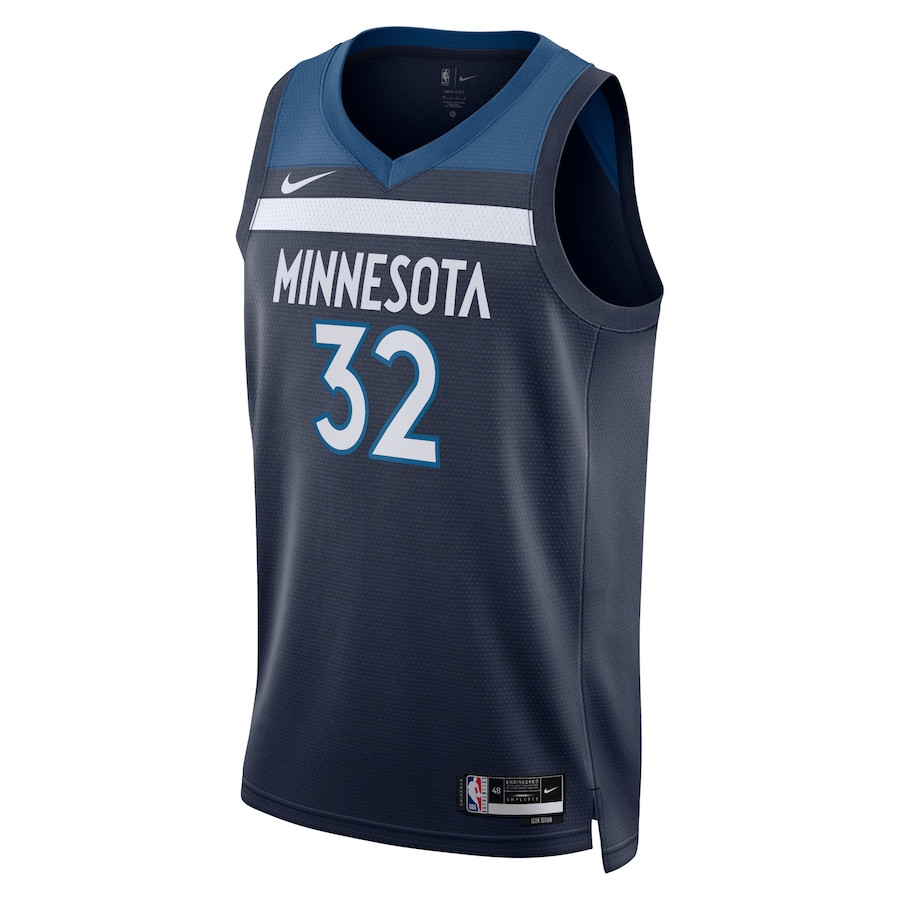 Karl-Anthony Towns 32 Minnesota Timberwolves Unisex Swingman Icon Edition Navy NBA Jersey Unisex