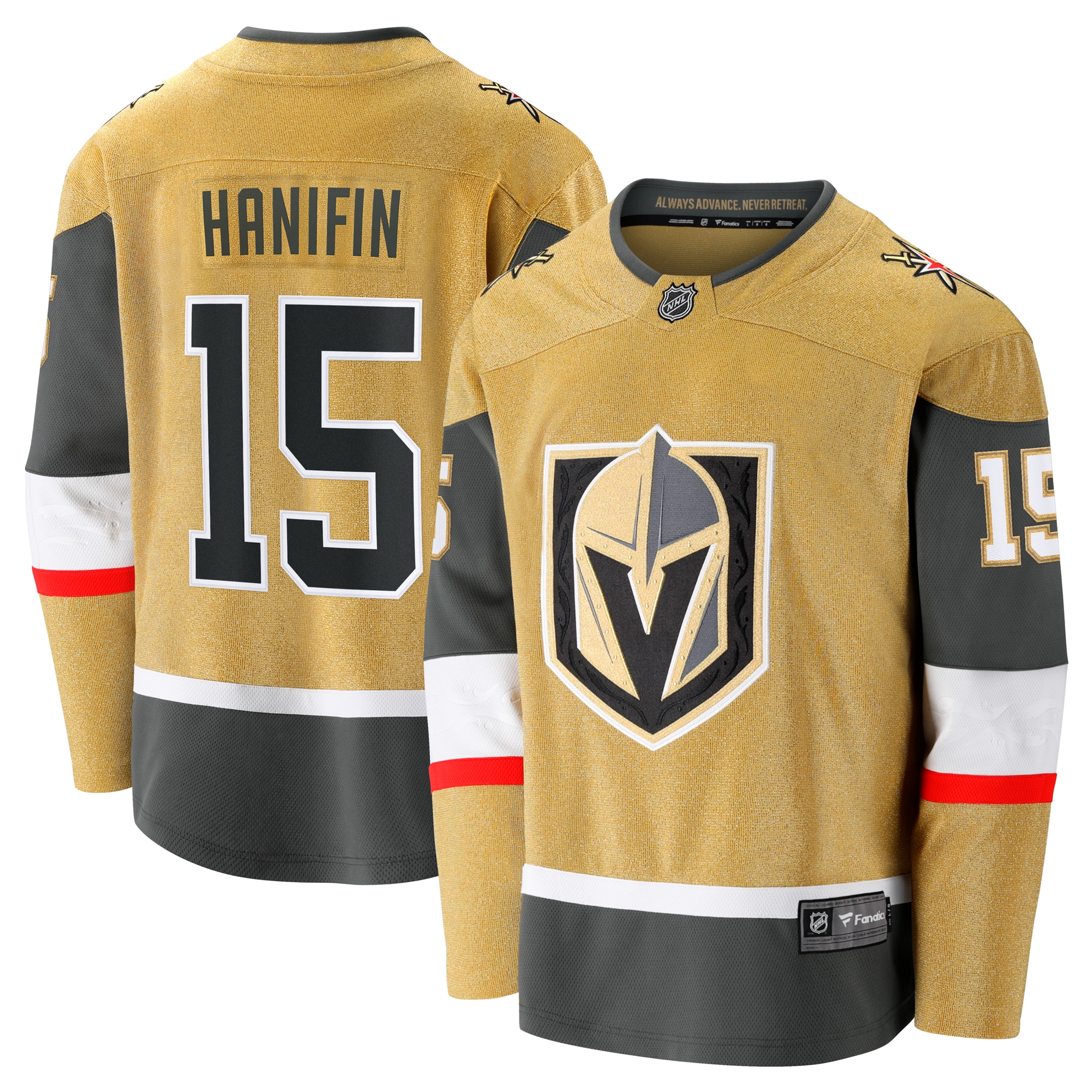 Vegas Golden Knights Noah Hanifin Gold Home Breakaway NHL Jersey Men's