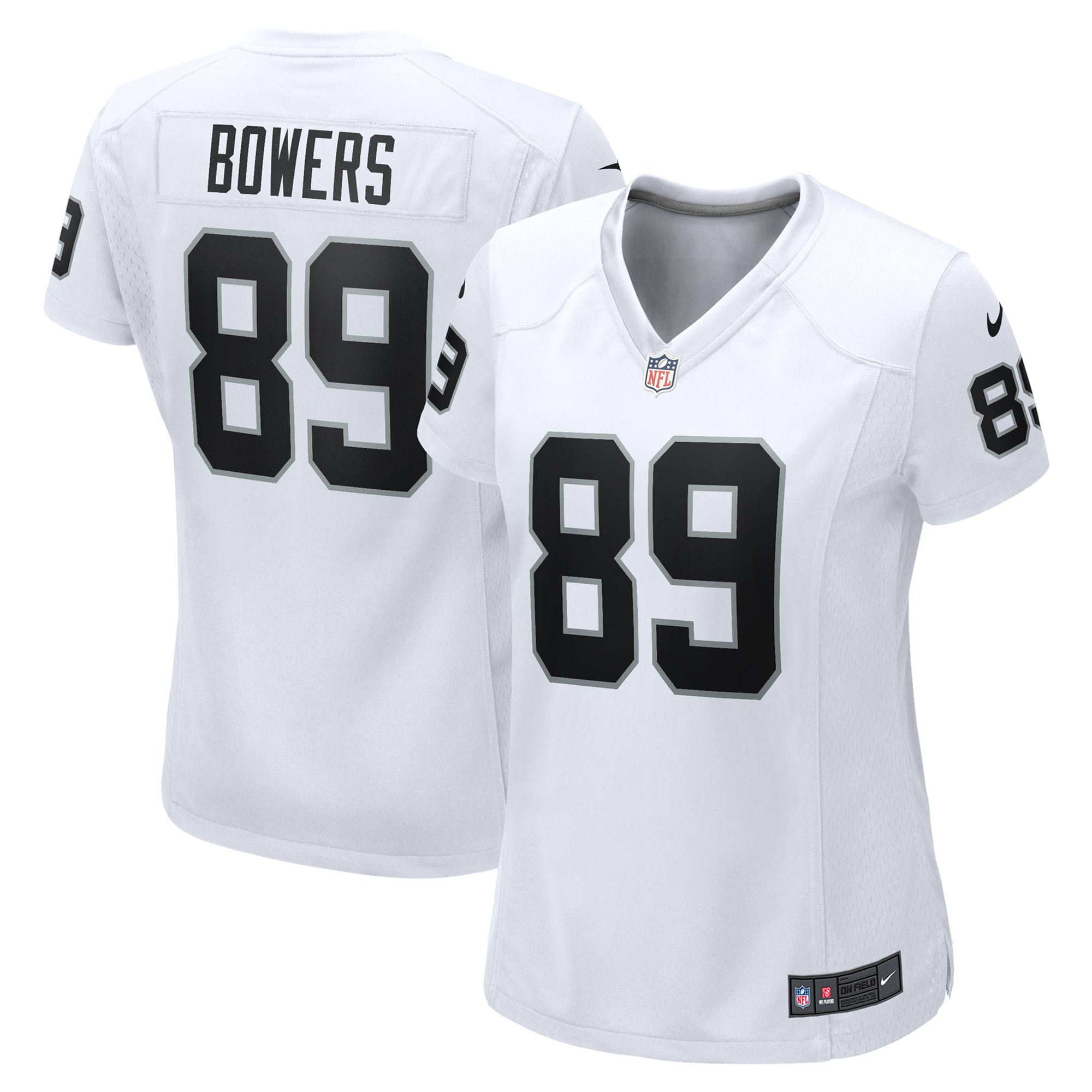 Las Vegas Raiders Brock Bowers White Game NFL Jersey Women's