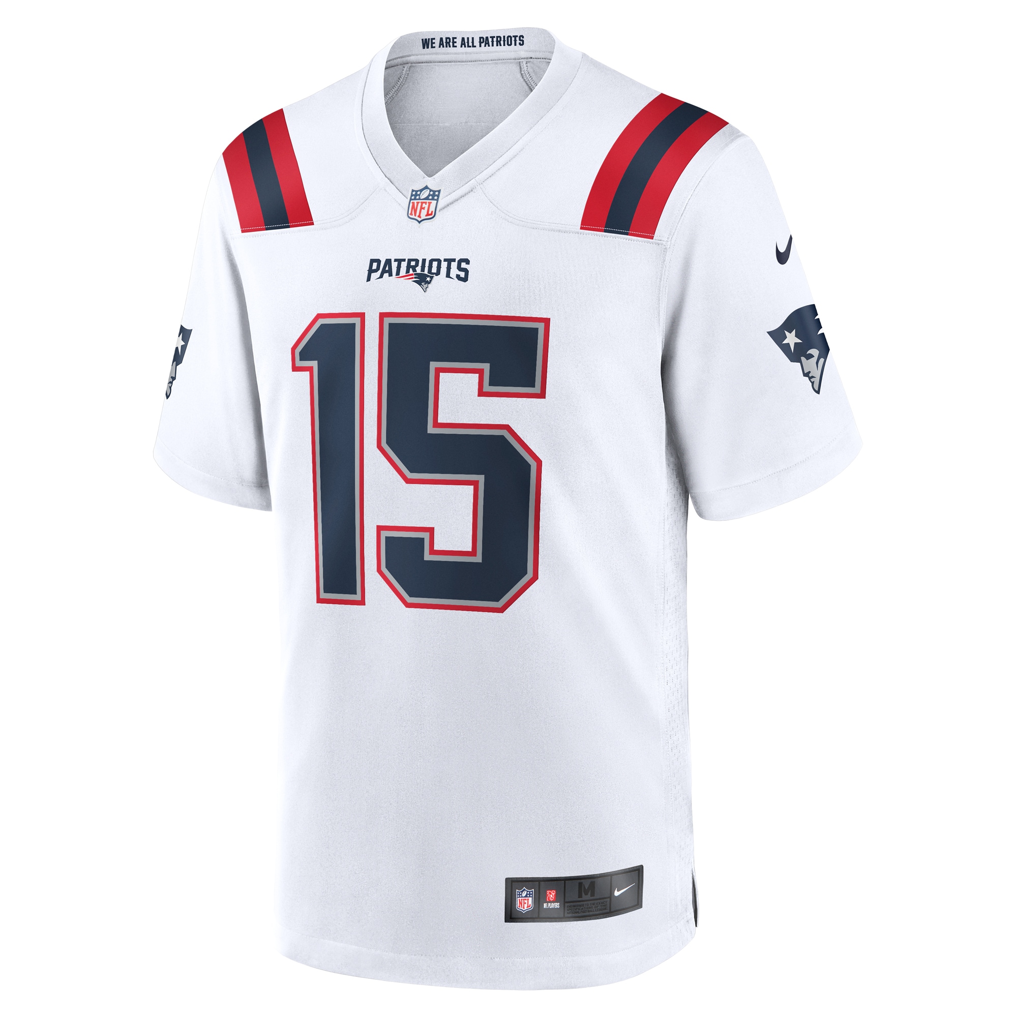 New England Patriots Ezekiel Elliott White Game Player NFL Jersey Men's
