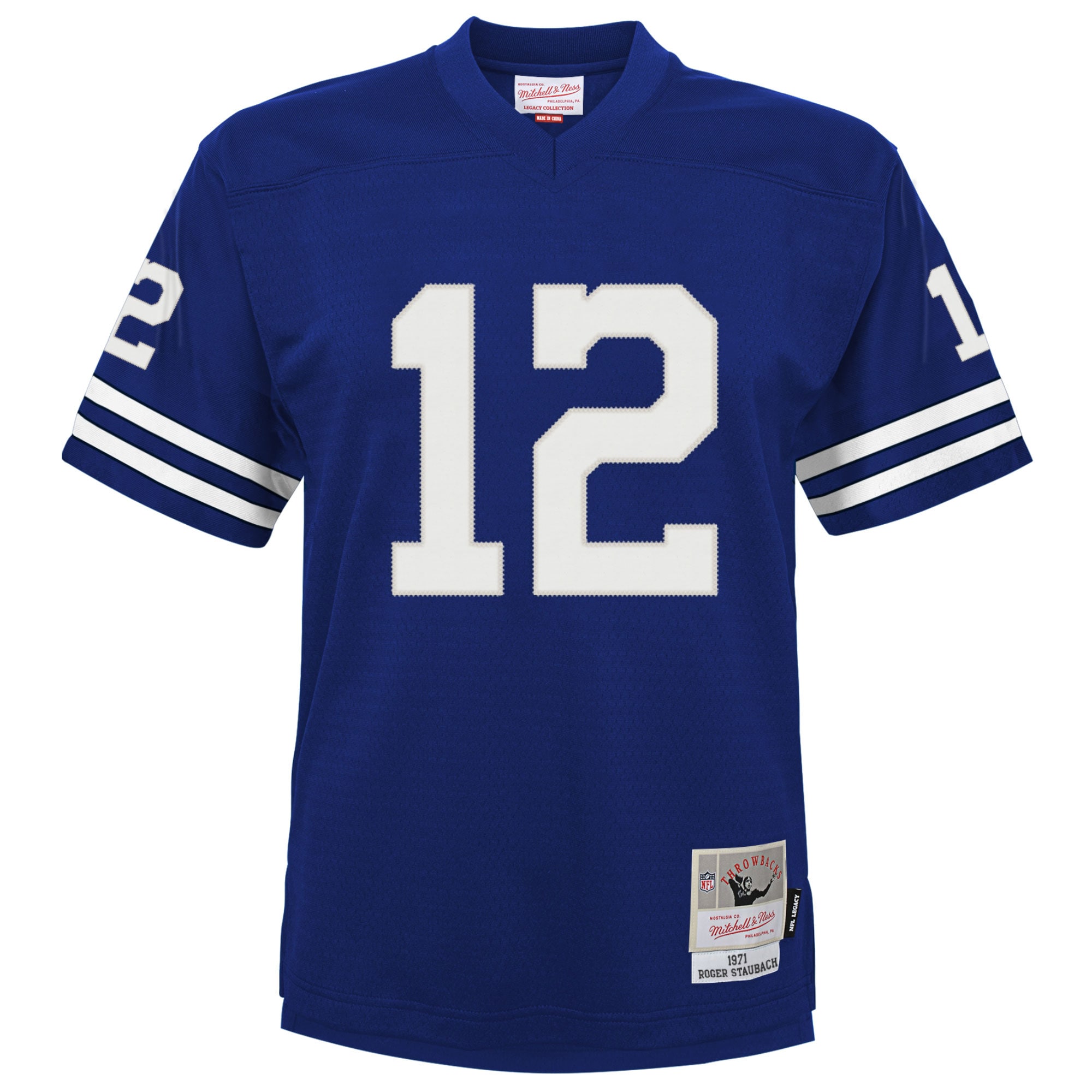 Infant Dallas Cowboys Roger Staubach Mitchell Ness Navy 1971 Retired Legacy NFL Jersey Men's