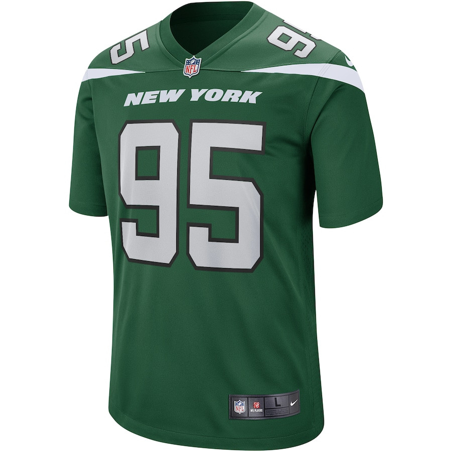 Quinnen Williams 95 New York Jets Game Gotham Green NFL Jersey Men's