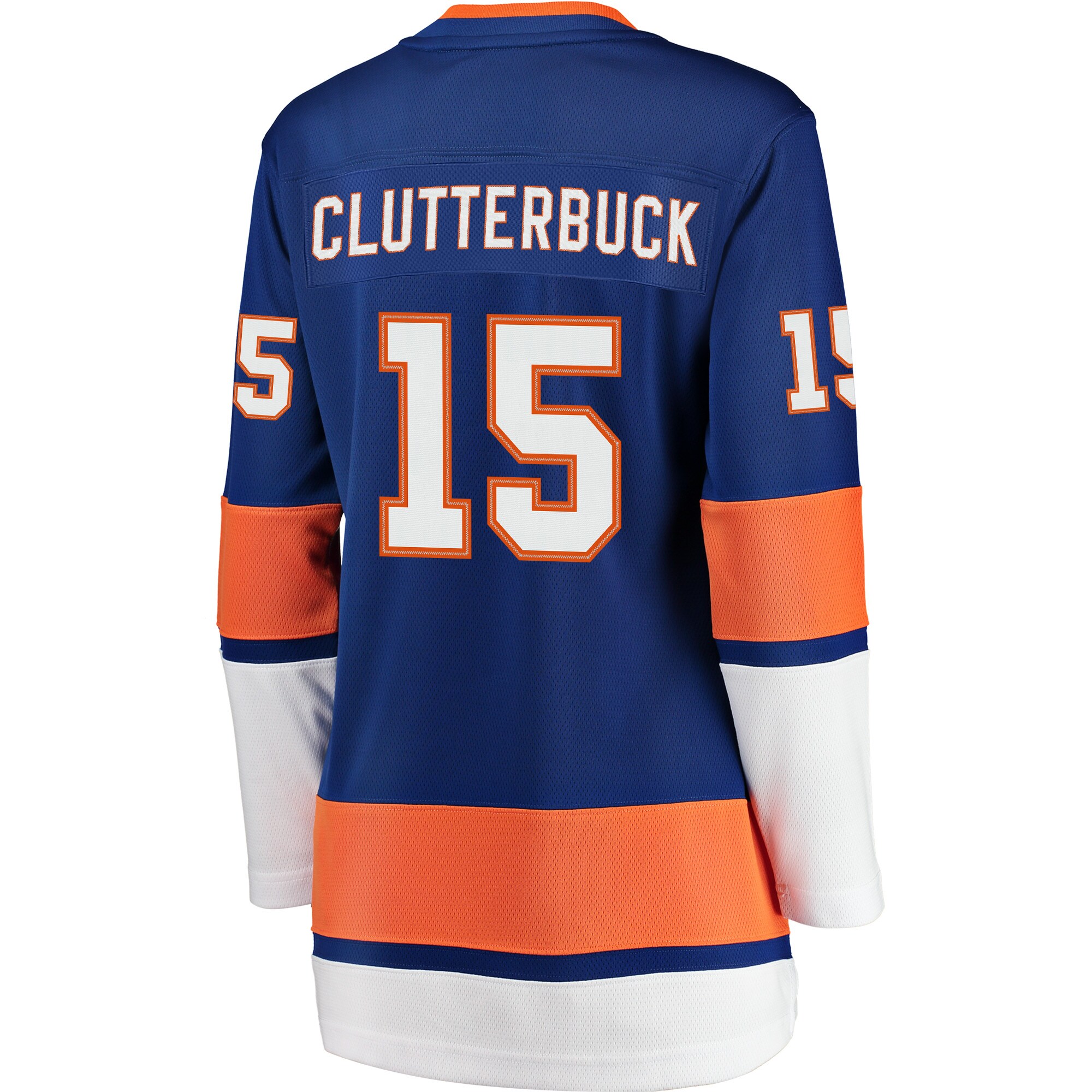 New York Islanders Cal Clutterbuck Royal Breakaway Player NHL Jersey Women's