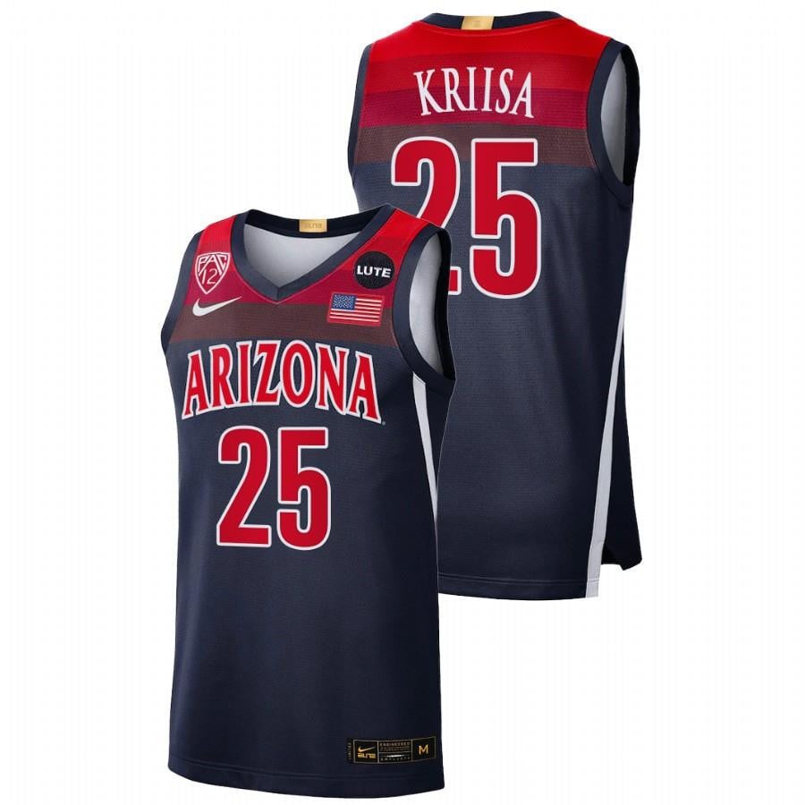 Kerr Kriisa 25 Navy Arizona Wildcats 2023 College Elite Limited NCAA Jersey Men's