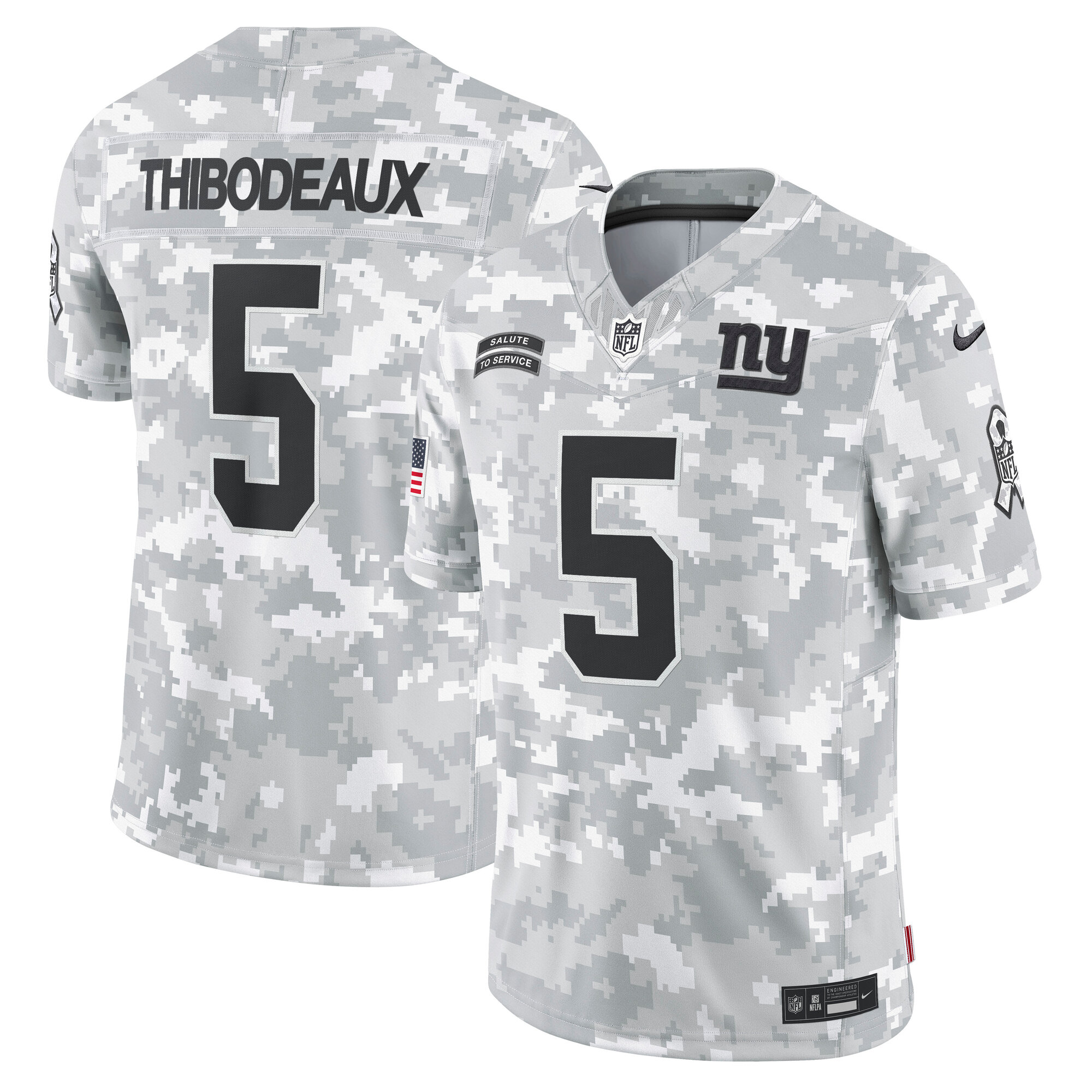 New York Giants Kayvon Thibodeaux Arctic Camo 2024 Salute to Service Limited NFL Jersey Men's