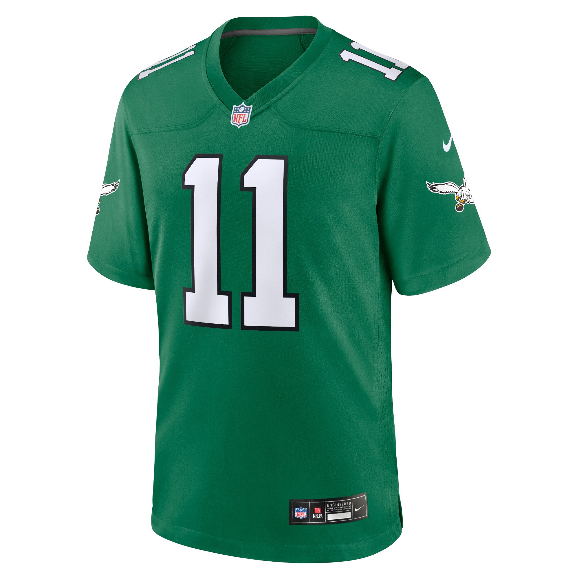 Philadelphia Eagles A.J. Brown Kelly Green Alternate Game Player NFL Jersey Men's