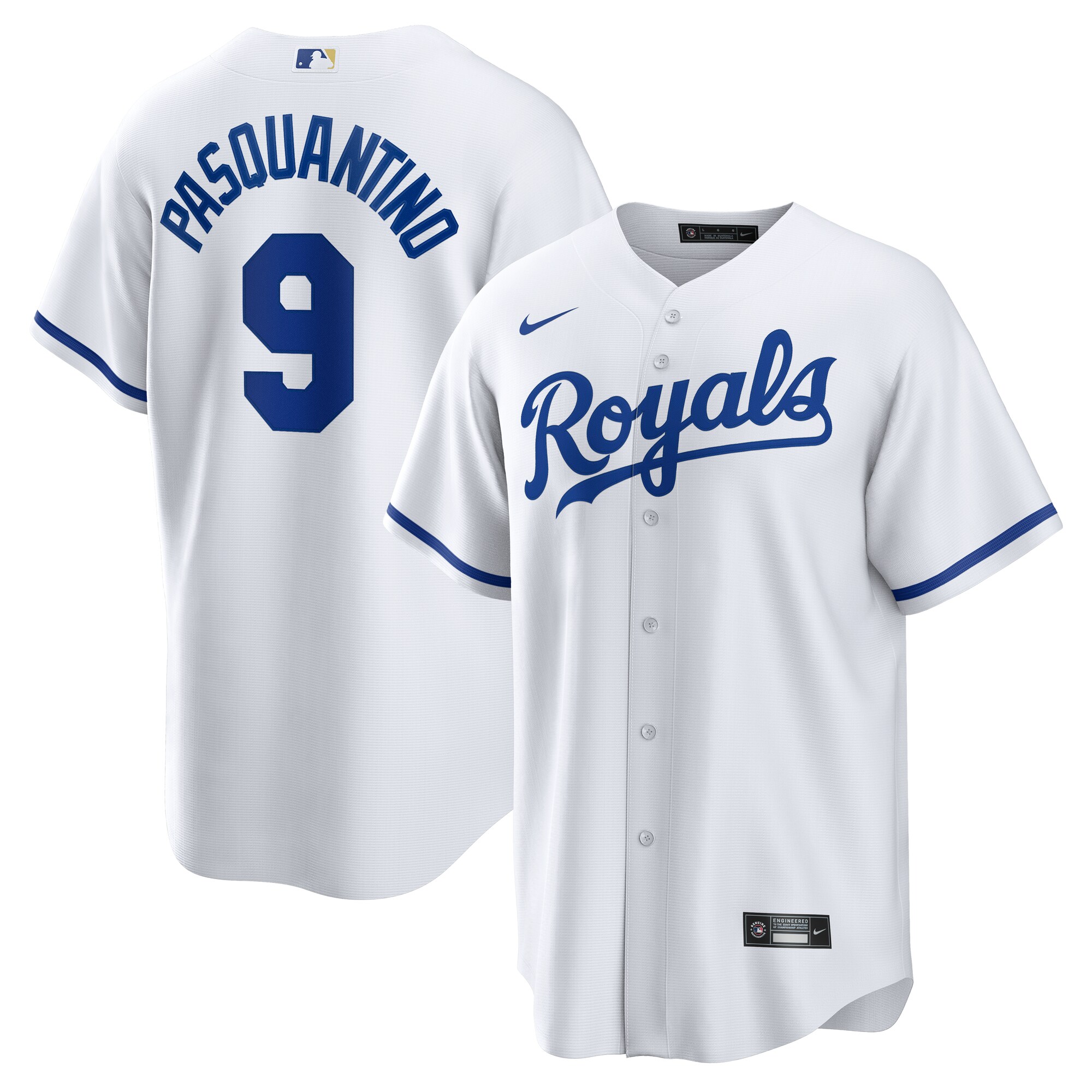 Kansas City Royals Vinnie Pasquantino White Home MLB Jersey Men's
