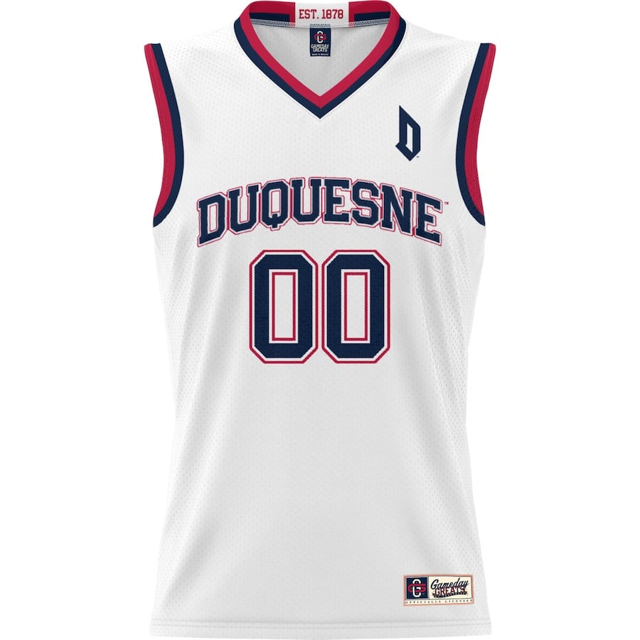 Duquesne Dukes NIL Custom White NCAA Jersey Men's