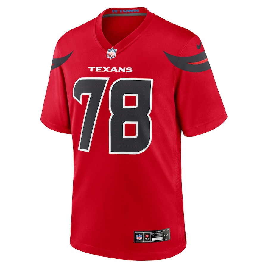 Laremy Tunsil 78 Houston Texans Alternate Game Red NFL Jersey Men's