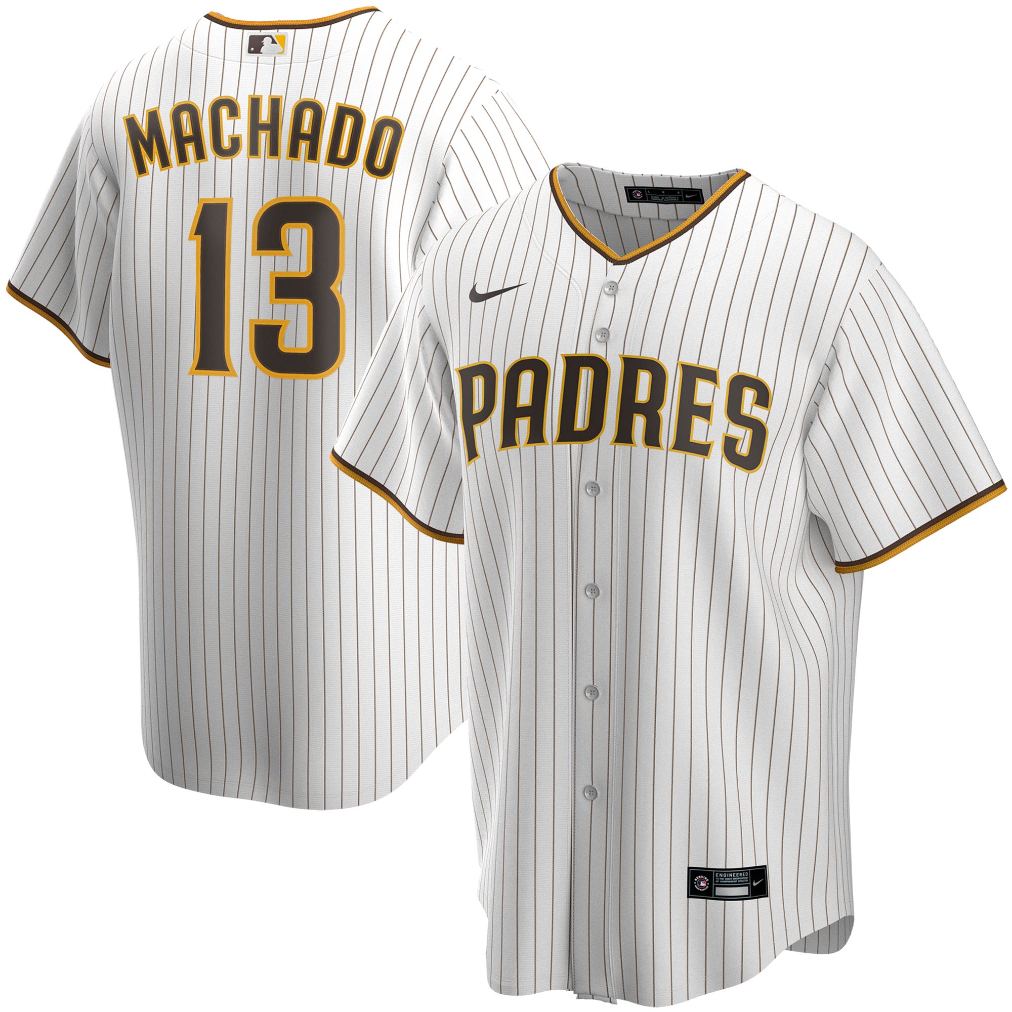 San Diego Padres Manny Machado White Home Player MLB Jersey Men's