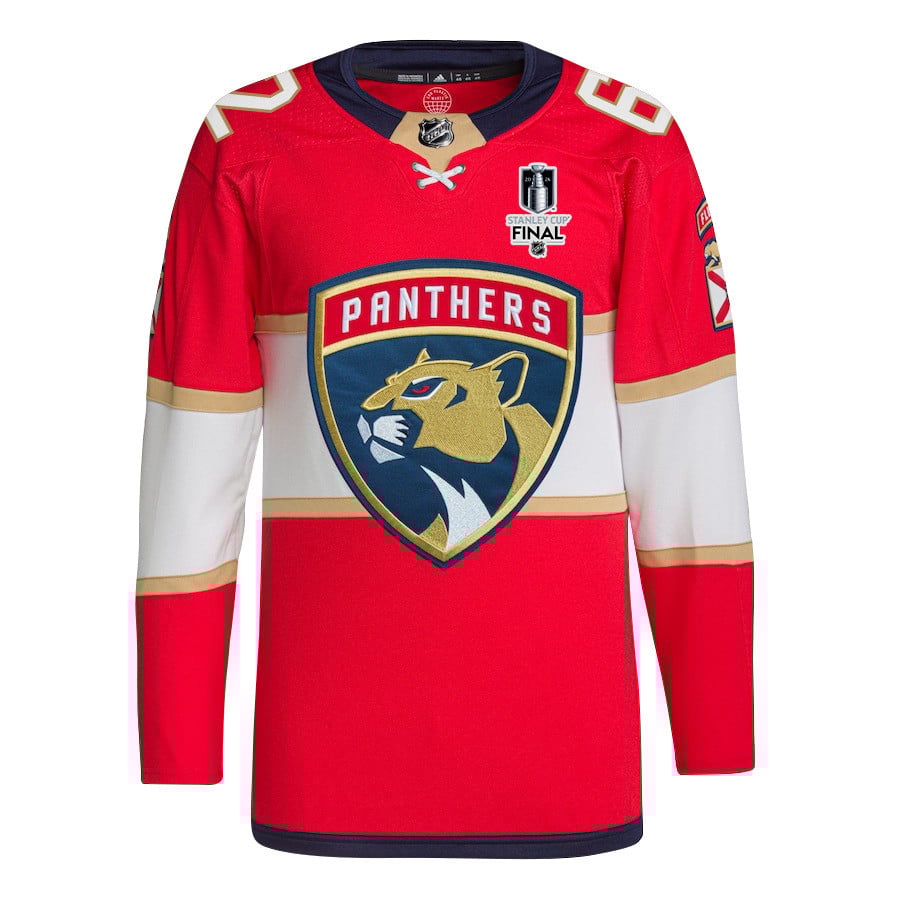 Brandon Montour 62 Florida Panthers 2024 STANLEY CUP Final Home Breakaway Red NHL Jersey Men's