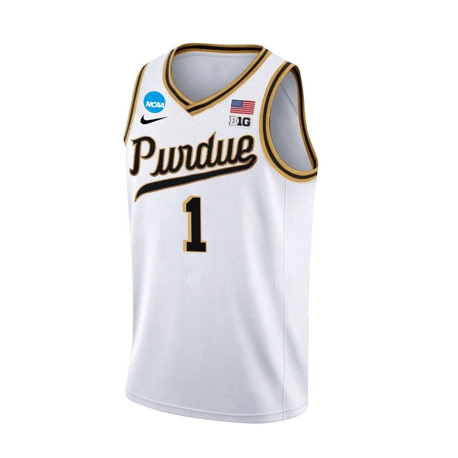 Caleb Furst 1 Purdue Boilermakers 2024 White Unisex NCAA Jersey Unisex
