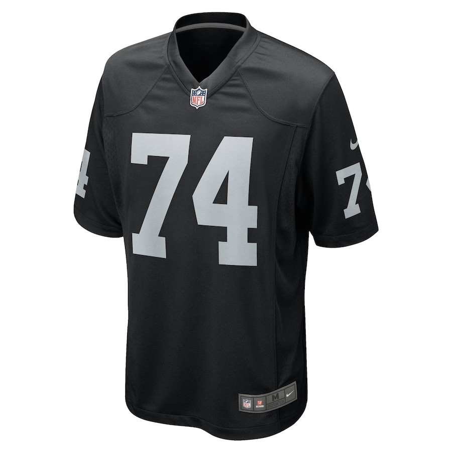 Kolton Miller 74 Las Vegas Raiders Game Black NFL Jersey Men's