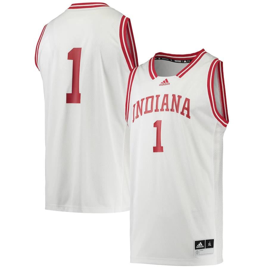 Indiana Hoosiers Reverse Retro White #1 NCAA Jersey Men's