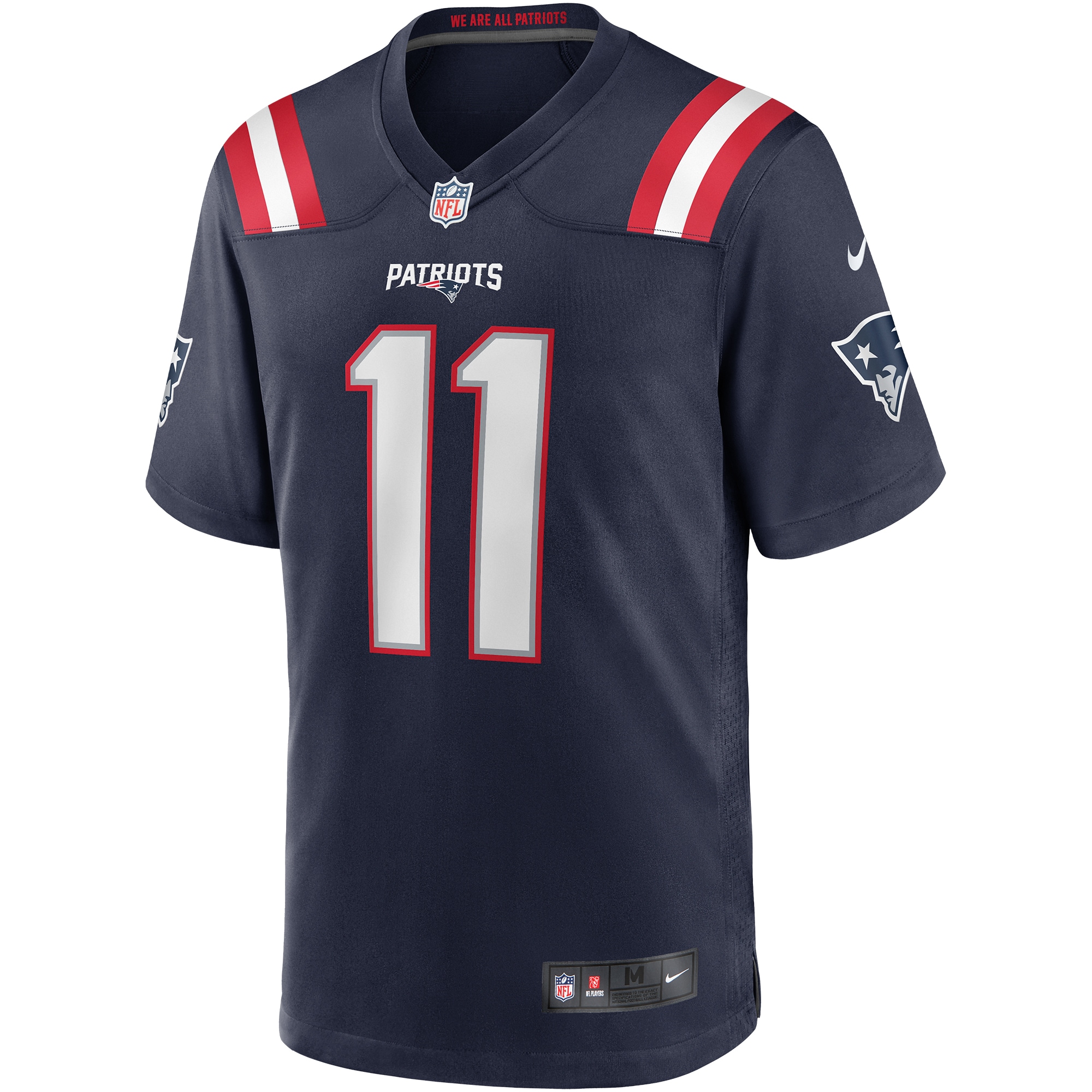New England Patriots Drew Bledsoe Navy Game Retired Player NFL Jersey Men's