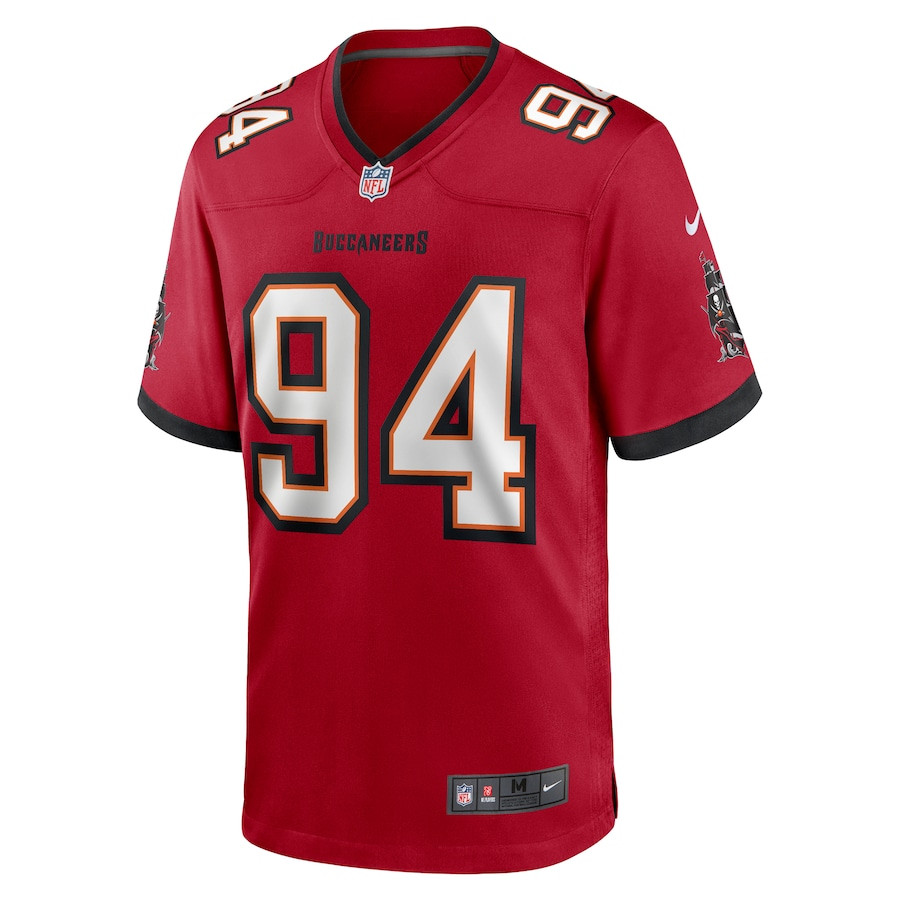 Calijah Kancey 94 Tampa Bay Buccaneers Game Red NFL Jersey Men's