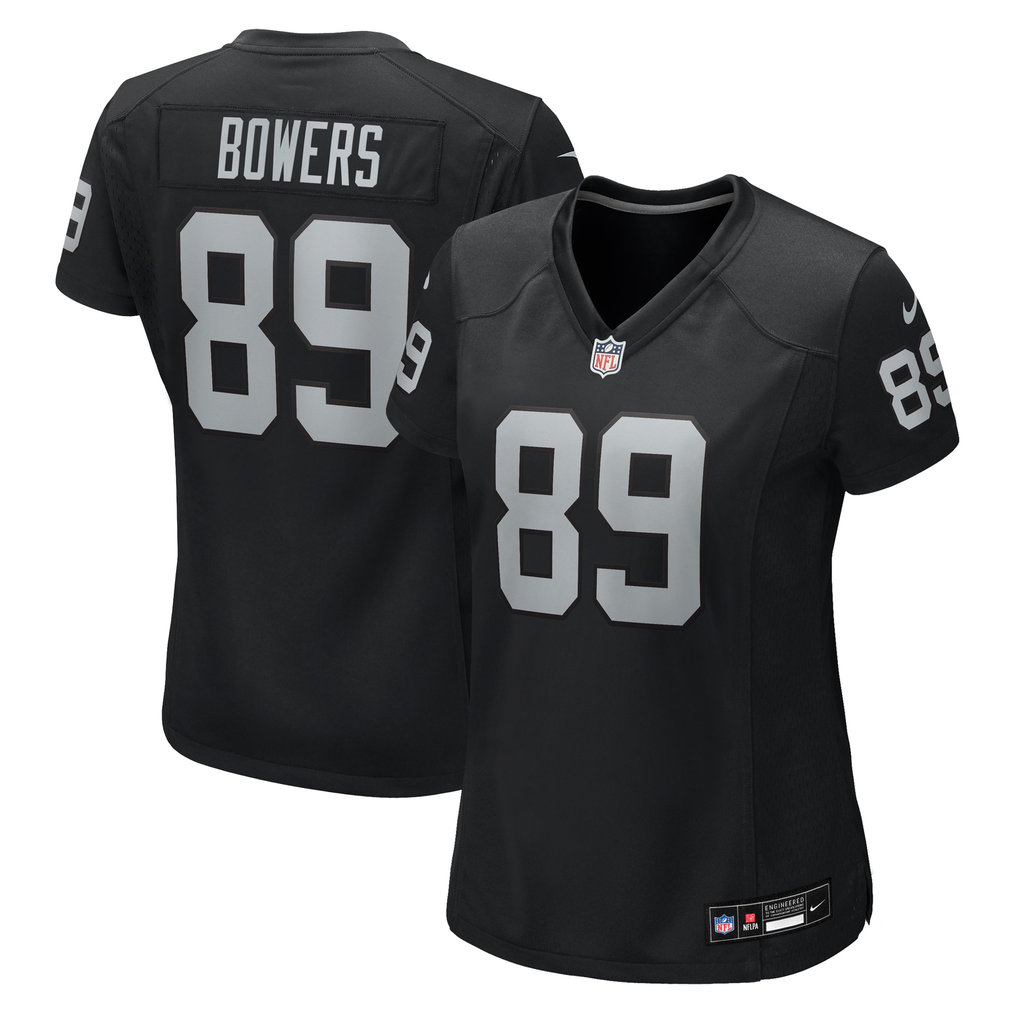 Las Vegas Raiders Brock Bowers Black Team Game NFL Jersey Women's