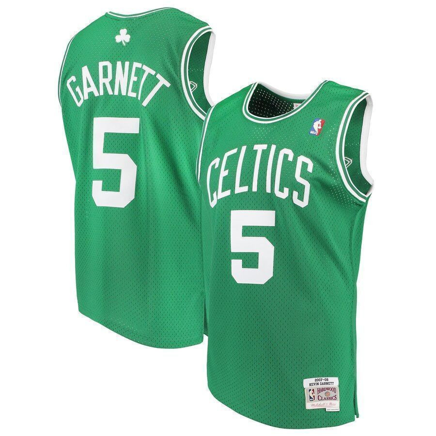 Kevin Garnett Boston Celtics Mitchell Ness 2007-08 Hardwood Classics Swingman Kelly Green NBA Jersey Men's