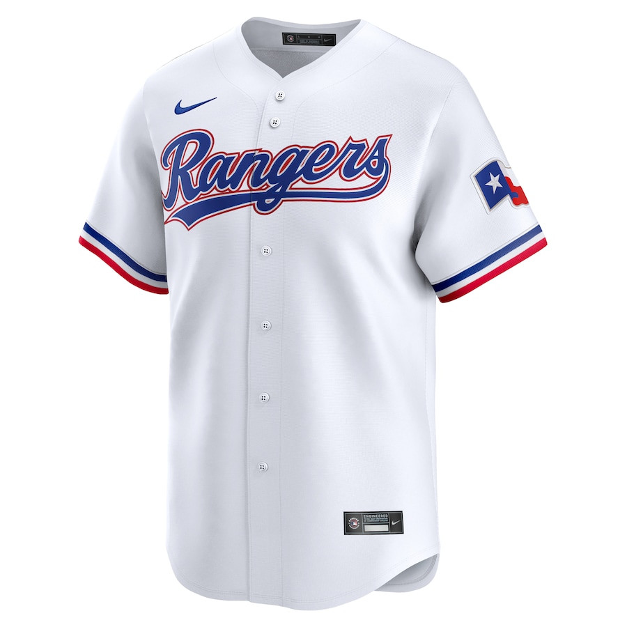 Dane Dunning 33 Texas Rangers Home Limited Player White MLB Jersey Men's