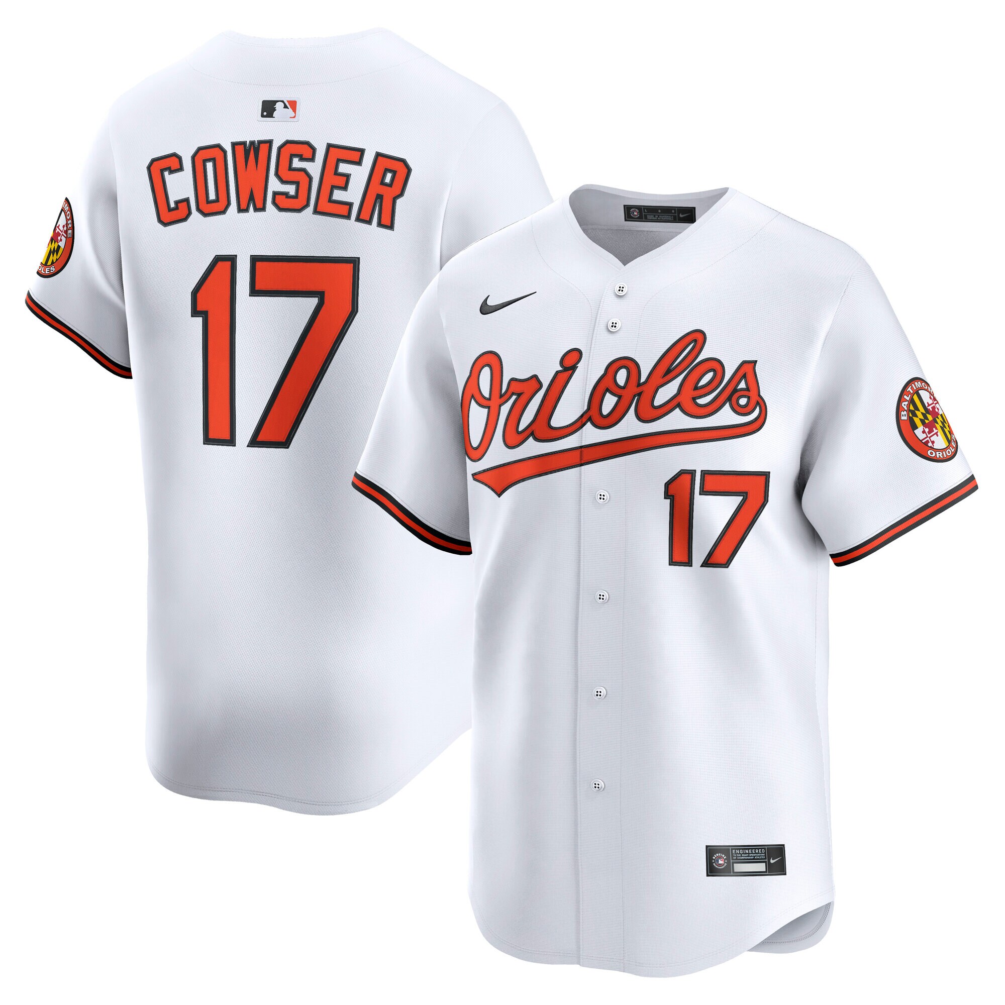Baltimore Orioles Colton Cowser White Home Limited Player MLB Jersey Men's