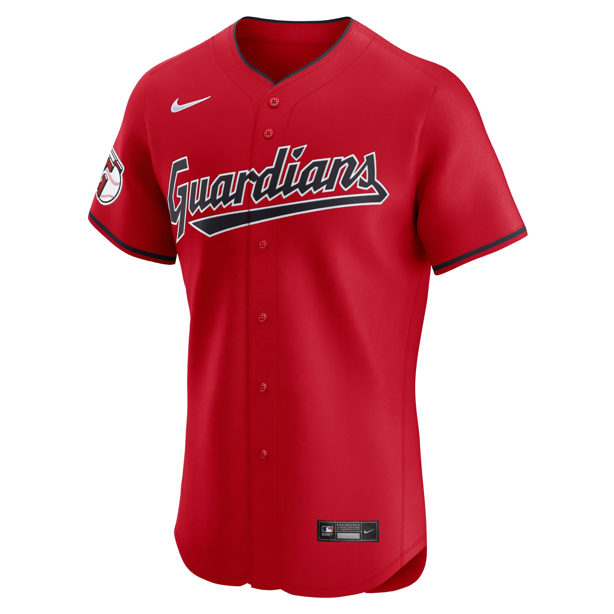 Cleveland Guardians Red Alternate Vapor Premier Elite Patch MLB Jersey Men's
