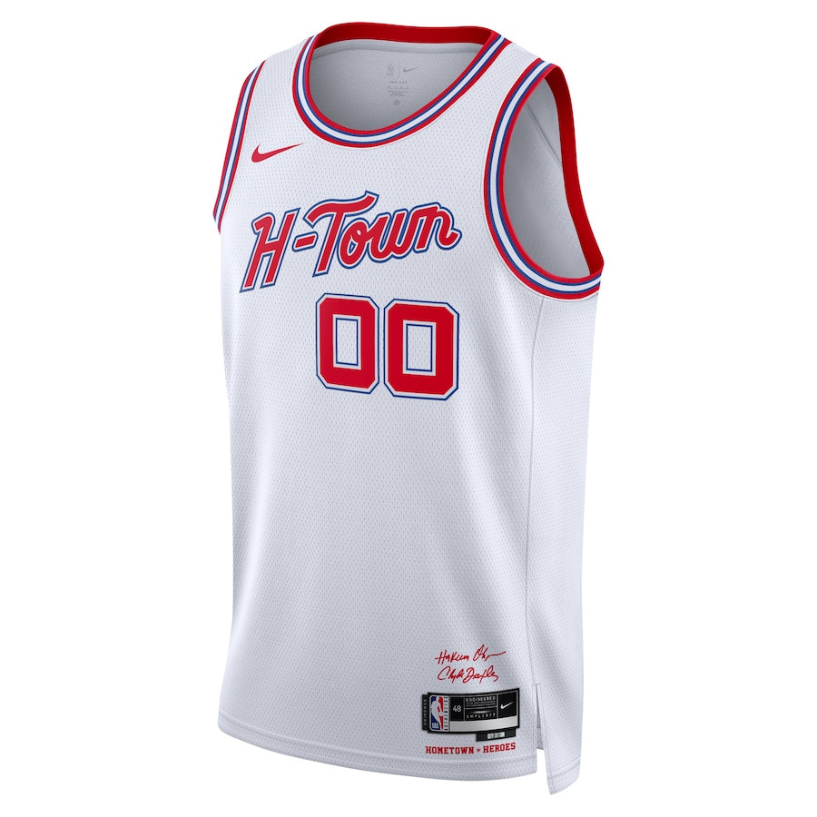 Houston Rockets 2023/24 City Edition Swingman Custom White NBA Jersey Men's