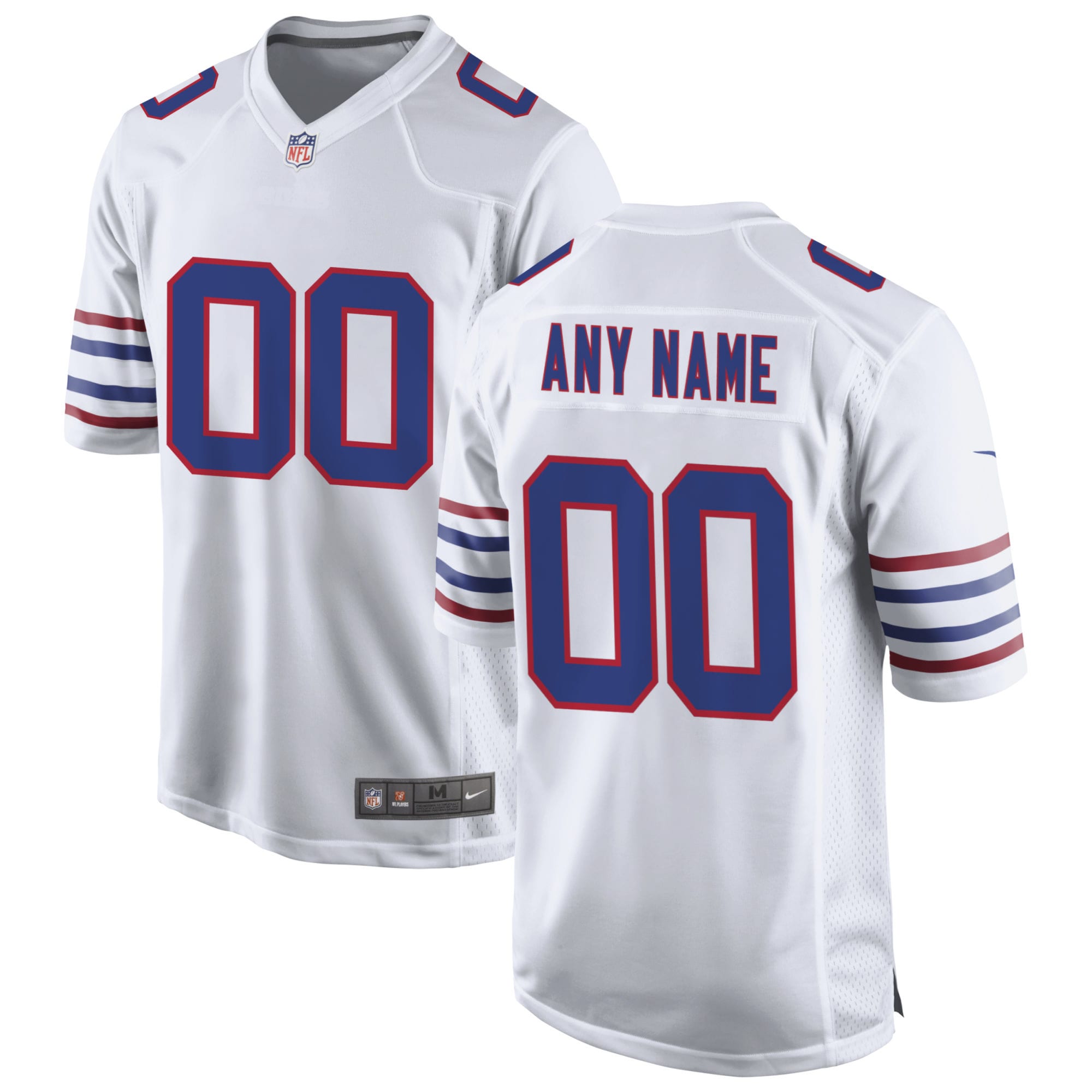 Buffalo Bills White Alternate Custom Game NFL Jersey Men's