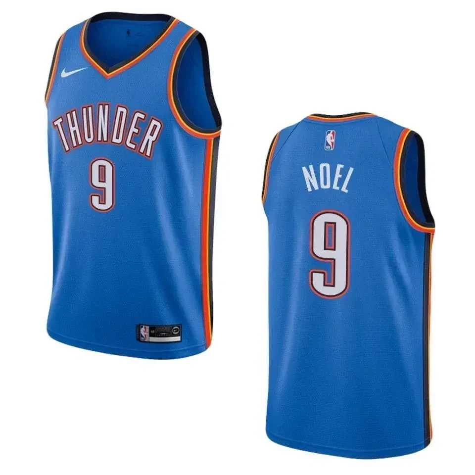 Oklahoma City Thunder 9 Nerlens Noel Icon Swingman Blue NBA Jersey Men's