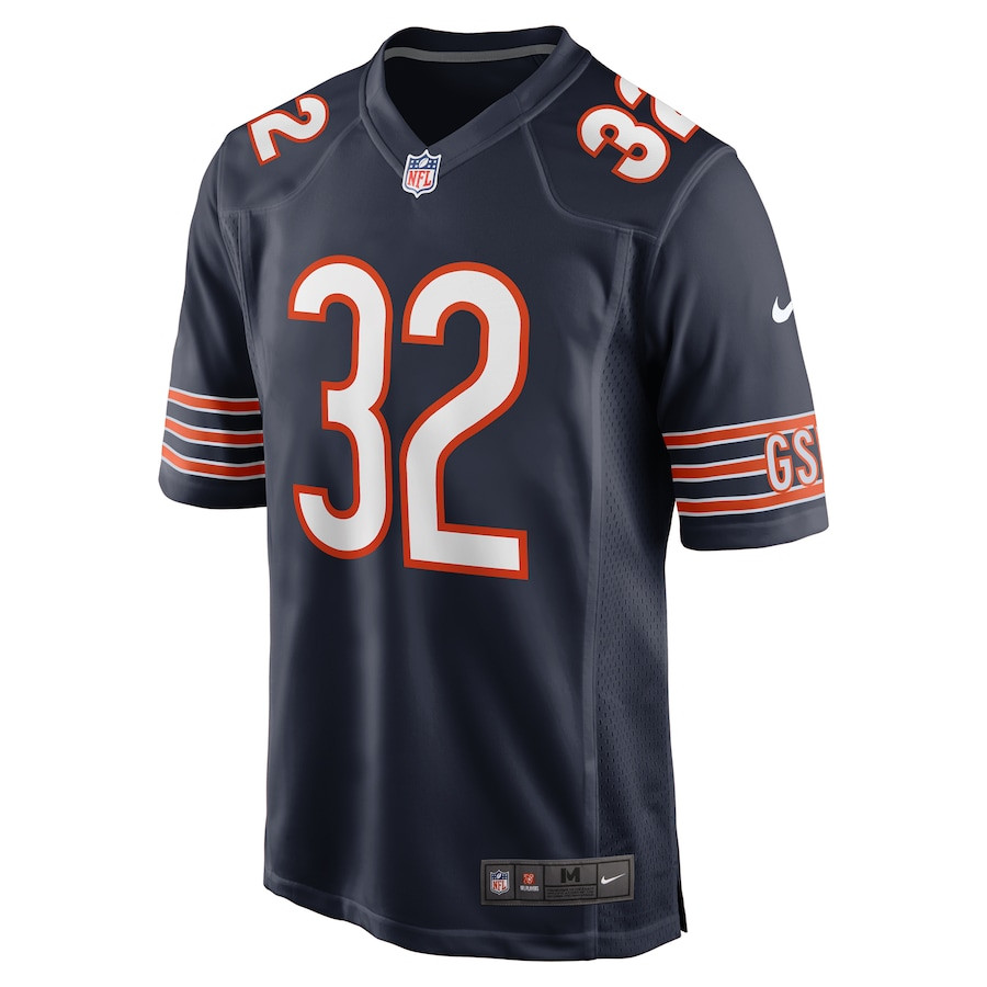 Terell Smith 32 Chicago Bears Game Navy NFL Jersey Men's