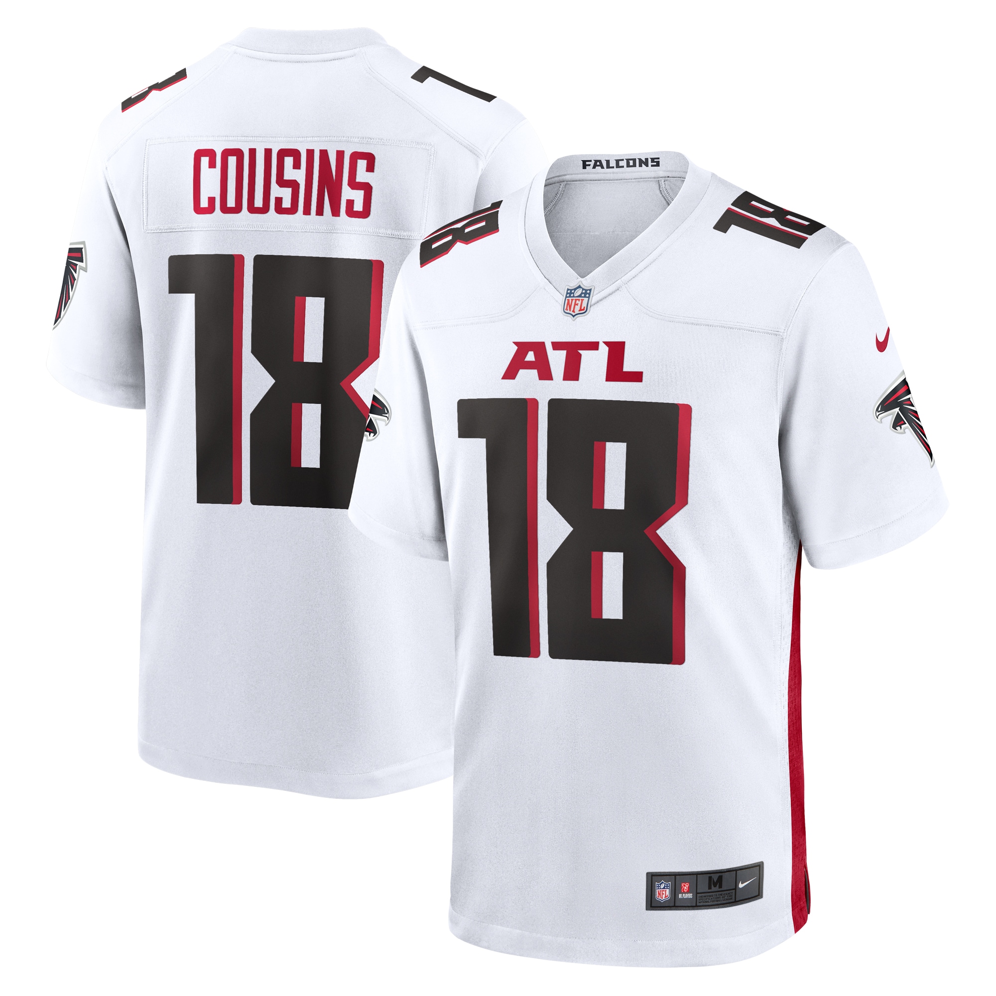 Atlanta Falcons Kirk Cousins White Game Player NFL Jersey Men's