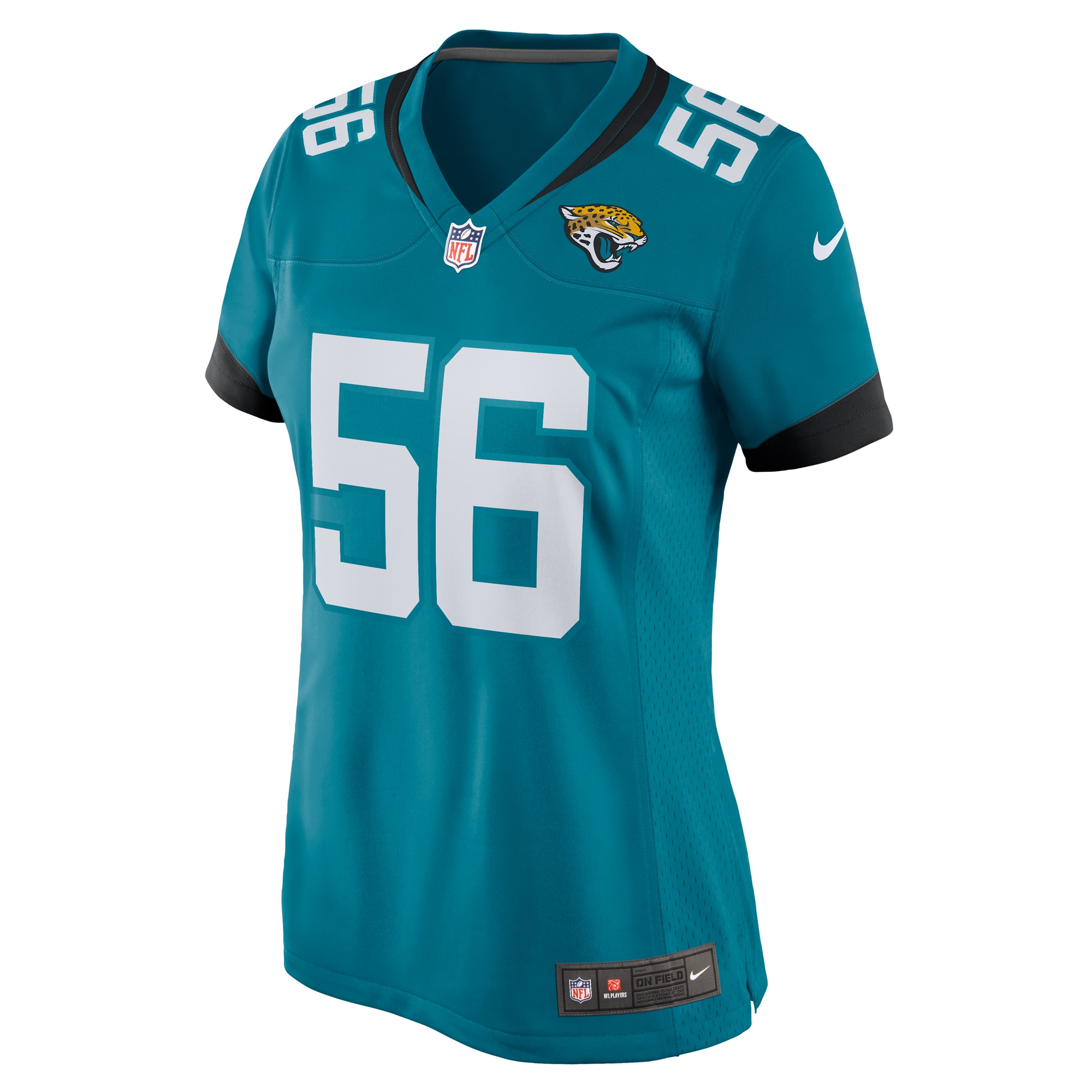 Jacksonville Jaguars Yasir Abdullah Teal Team Game NFL Jersey Women's