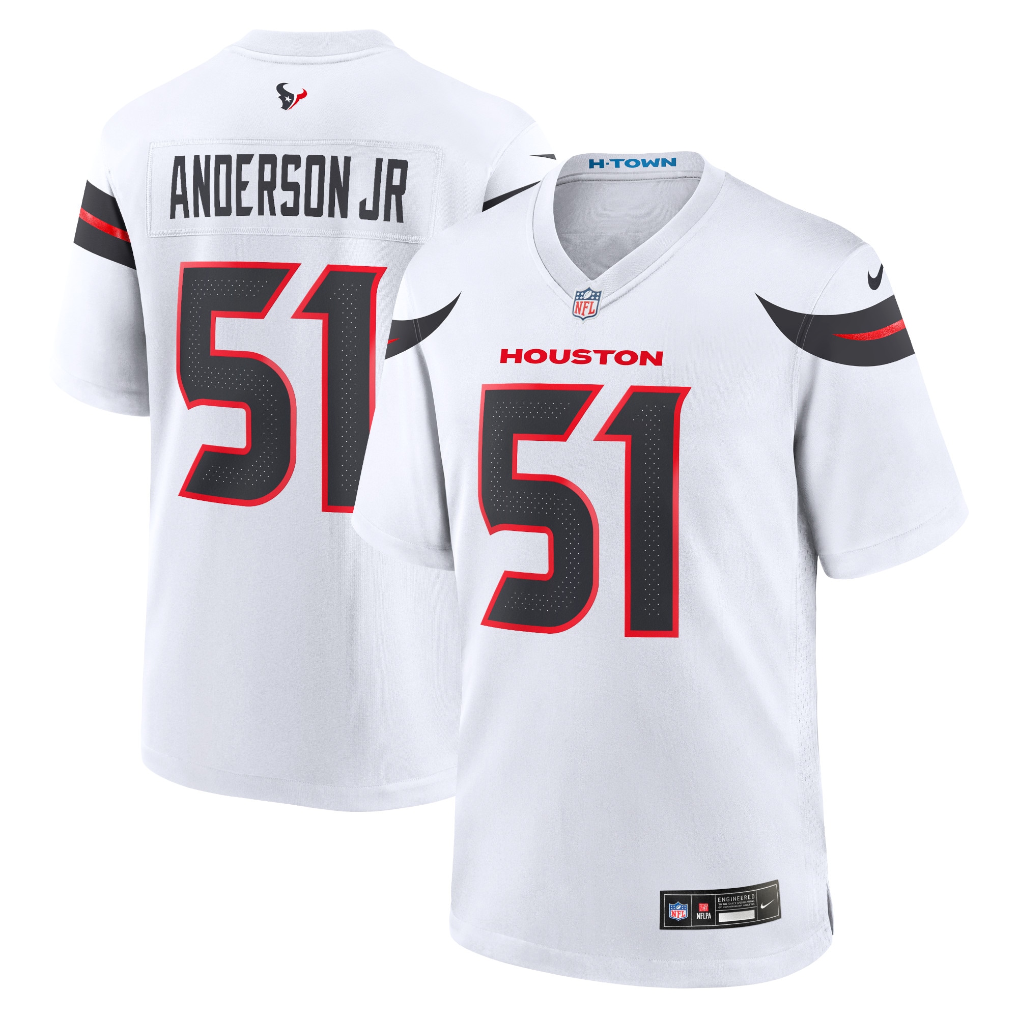 Houston Texans Will Anderson Jr. White Game NFL Jersey Men's