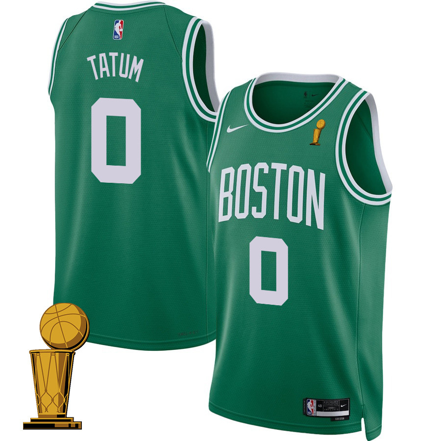 Boston Celtics 2024 FINALS CHAMPIONS Custom Icon Edition Kelly Green NBA Jersey Men's
