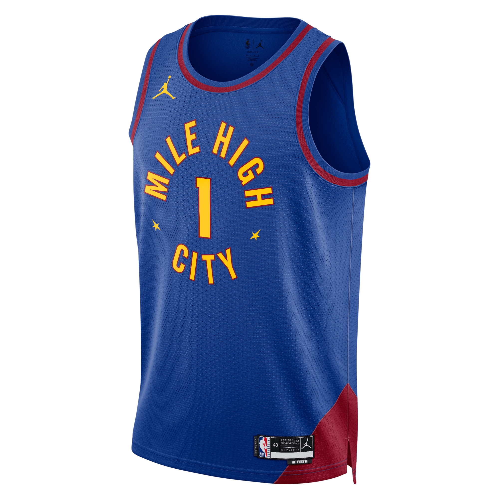 Denver Nuggets Jordan Statement Edition Swingman Blue Michael Porter Jr Unisex NBA Jersey Unisex