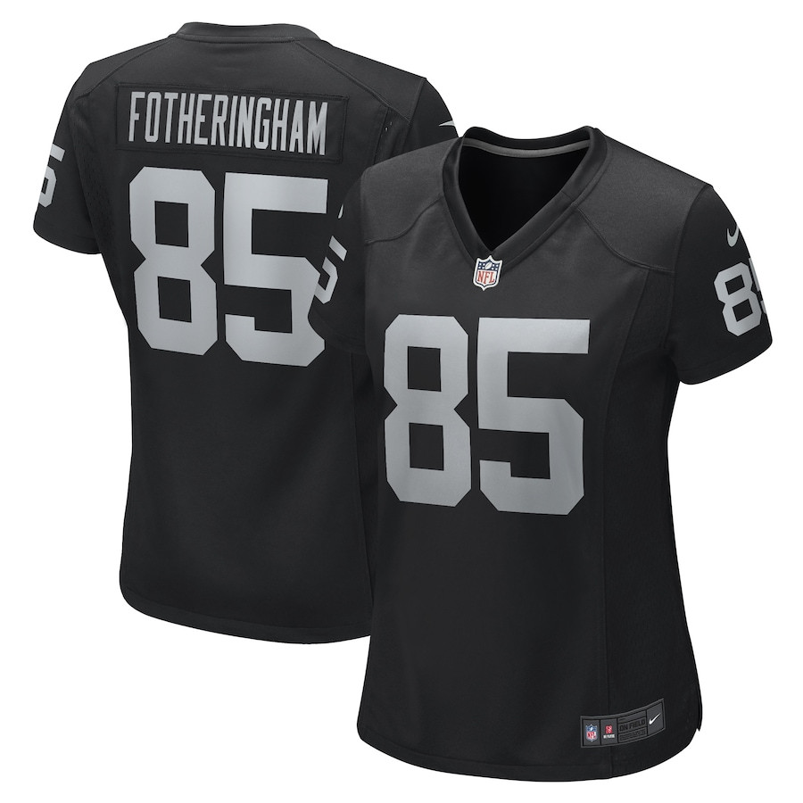 Cole Fotheringham 85 Las Vegas Raiders Team Game Black NFL Jersey Women's